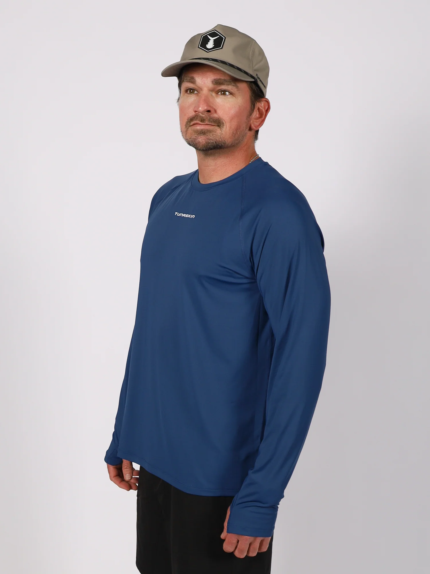 Men's Ahi Breeze Long Sleeve Tee | Navy - Image 4