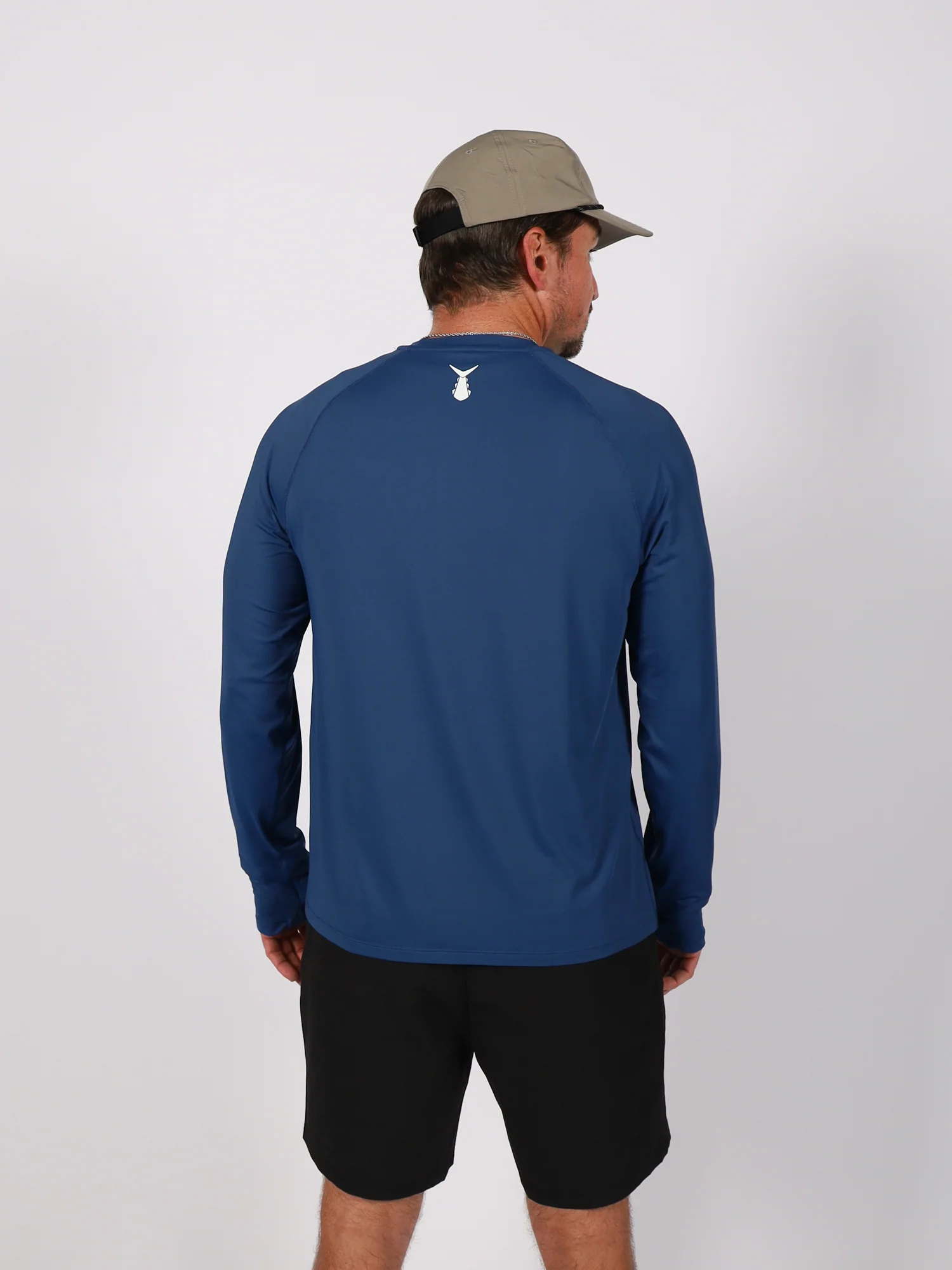 Men's Ahi Breeze Long Sleeve Tee | Navy - Image 9
