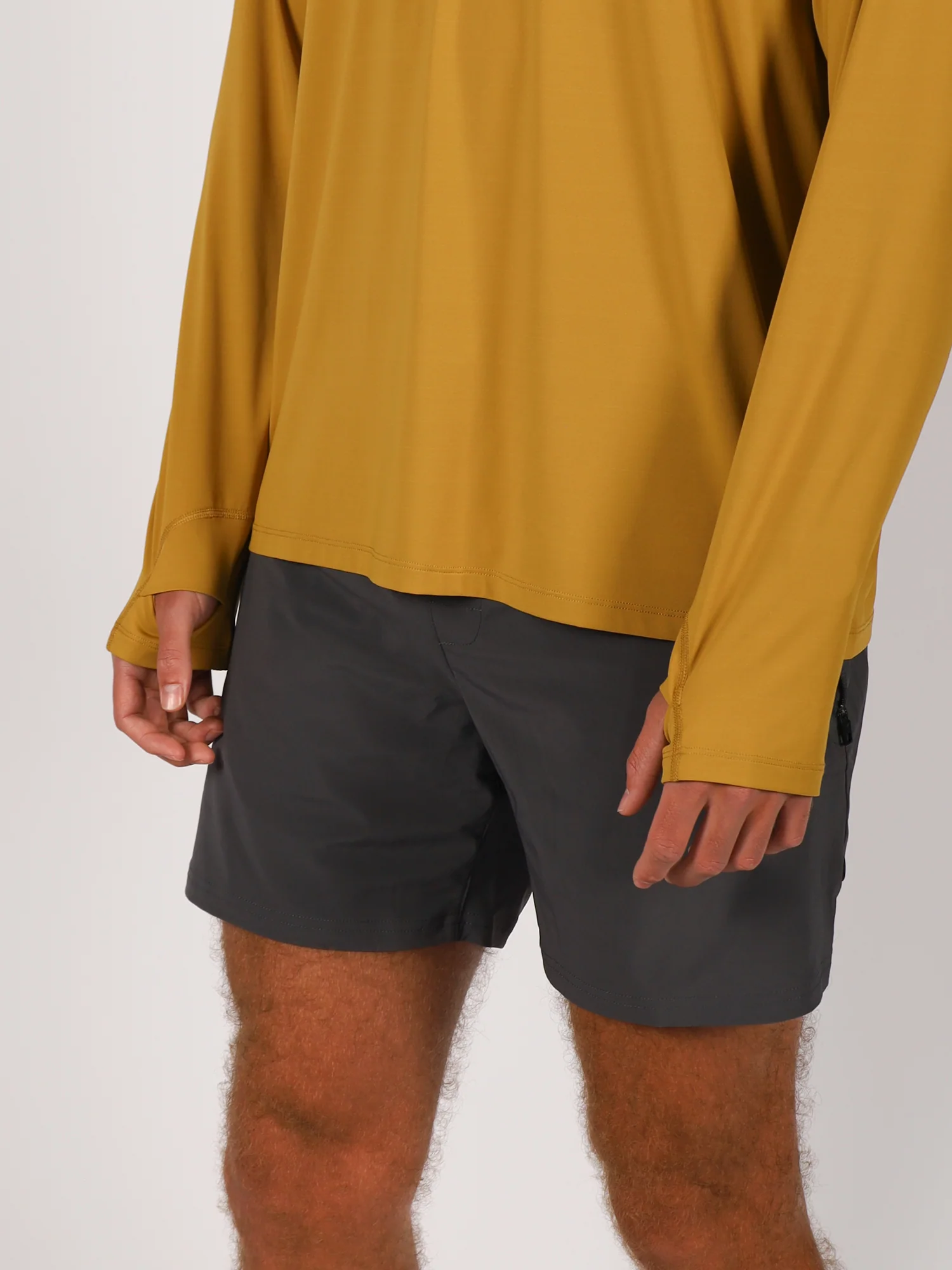 Men's Ahi Breeze Long Sleeve Tee | Saffron - Image 6