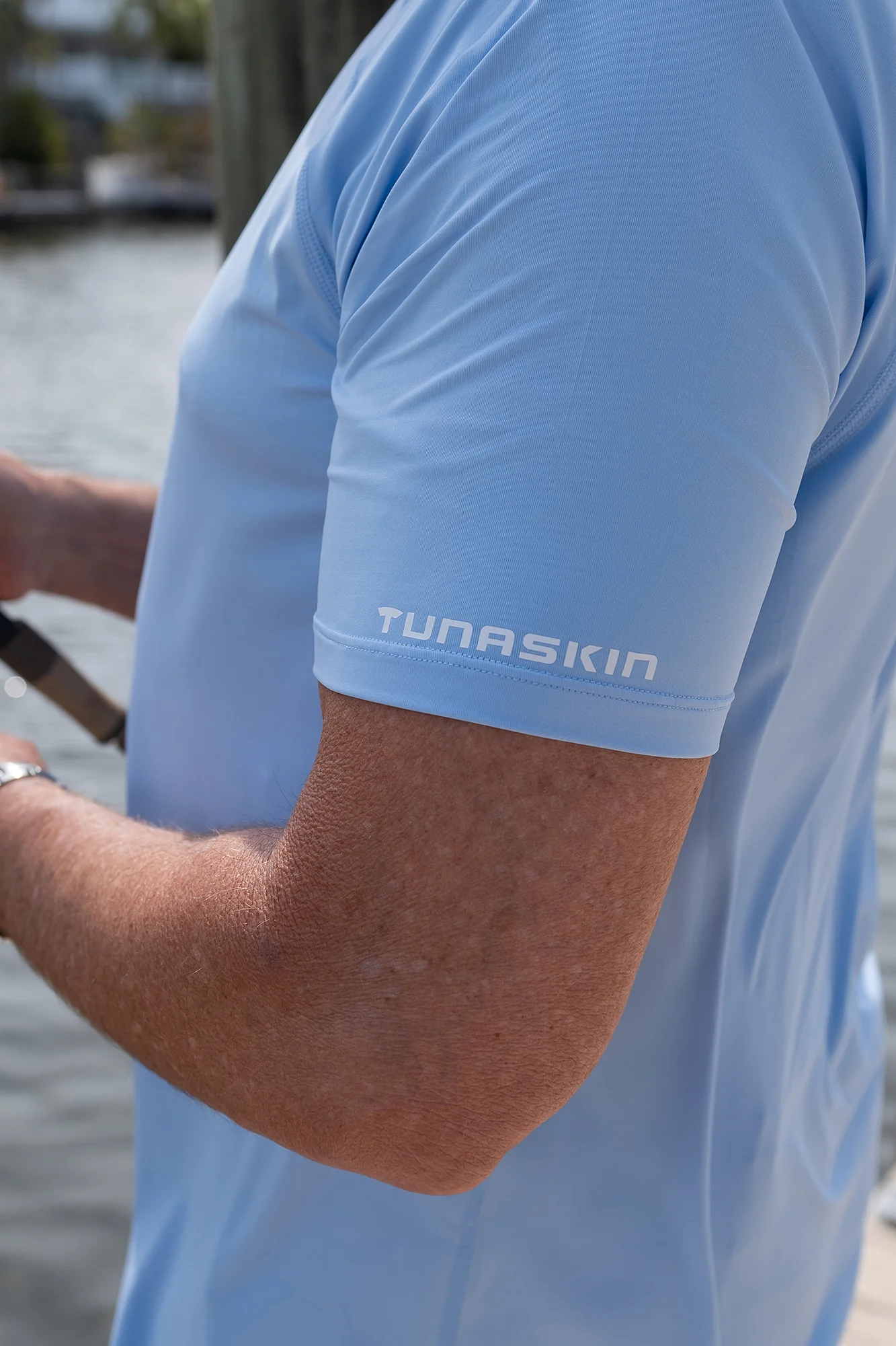Men's Ahi Breeze Short Sleeve Tee | Sky - Image 4