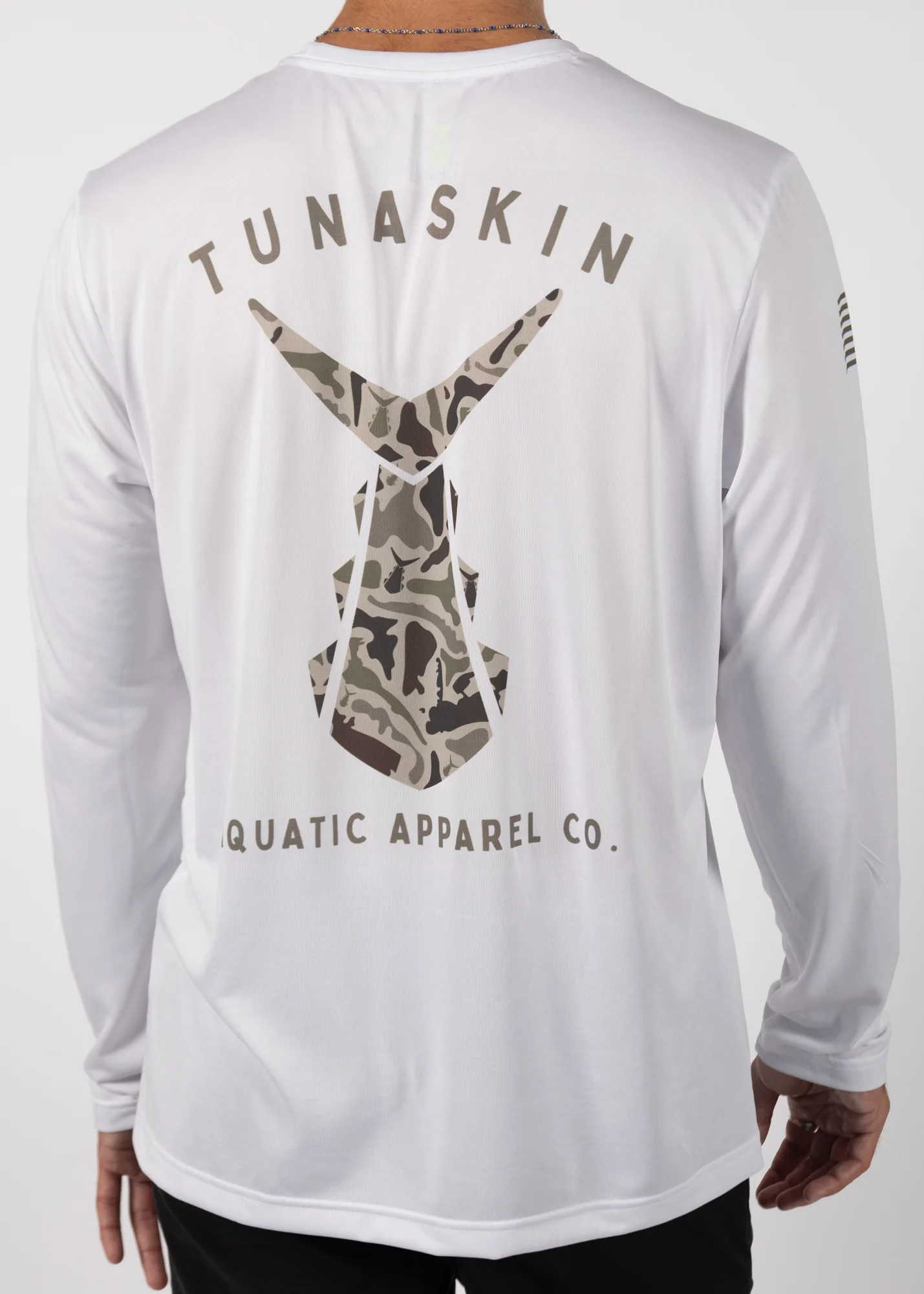 Camo | Men's Echo Performance Long Sleeve | White
