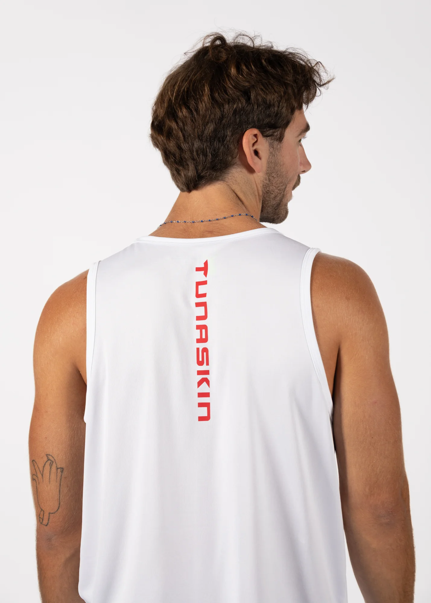 Hex | Men's Echo Performance Tank | White - Image 4
