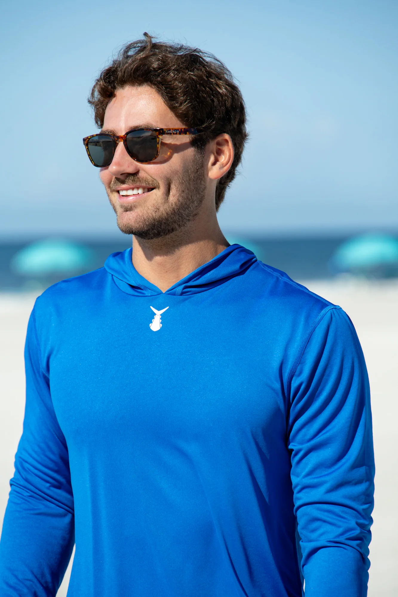Men's Echo Performance Hoodie | Pacific Blue