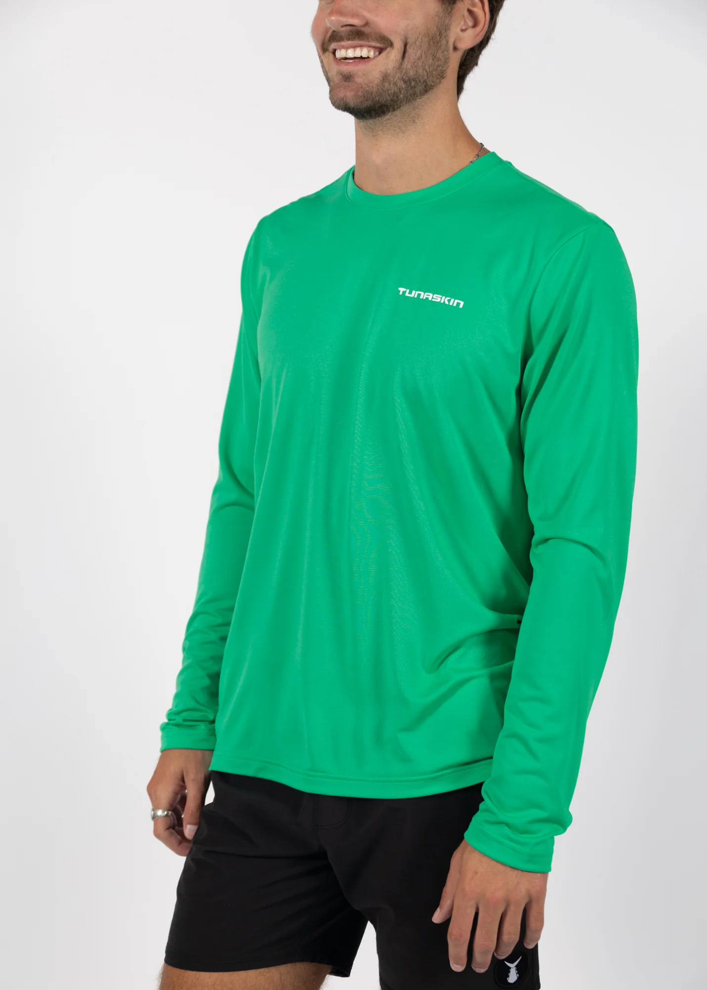 Core 07 | Men's Echo Performance Long Sleeve | Green Flash - Image 2