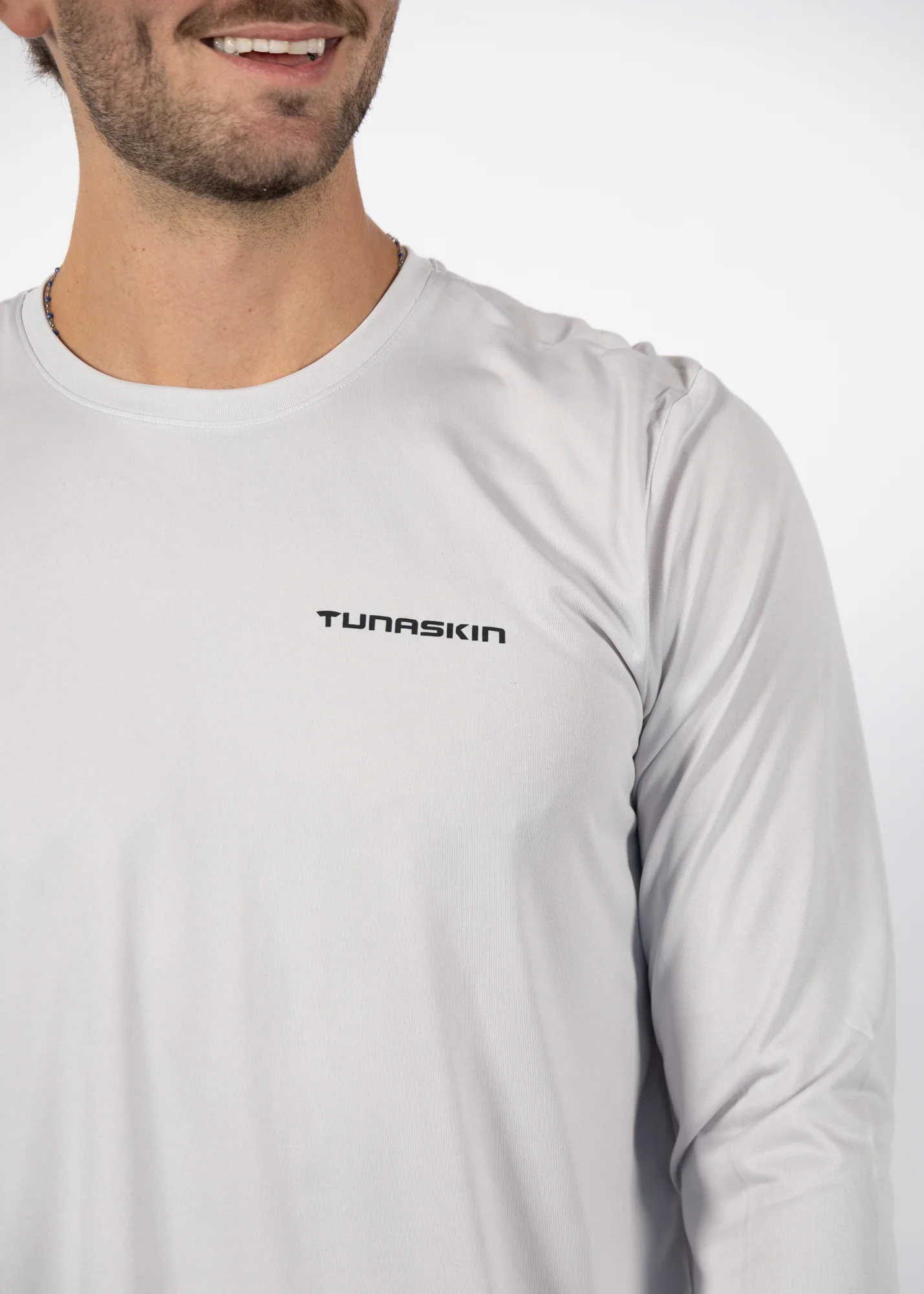 Core 07 | Men's Echo Performance Long Sleeve | Silver - Image 2