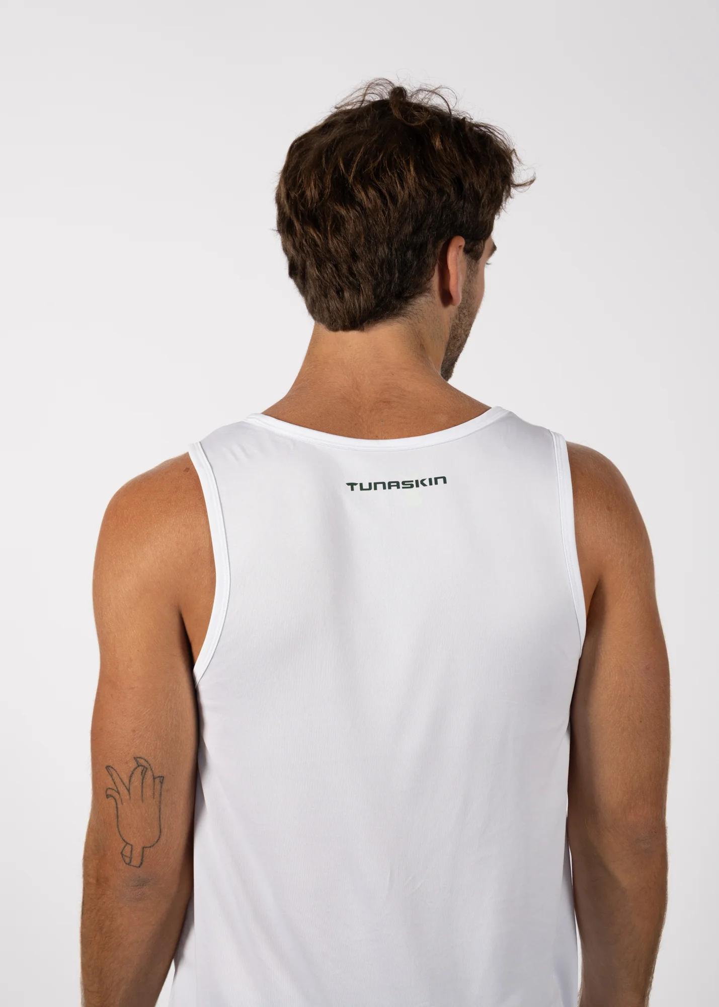 Live a Crazy Good Day | Men's Echo Performance Tank | White - Image 3