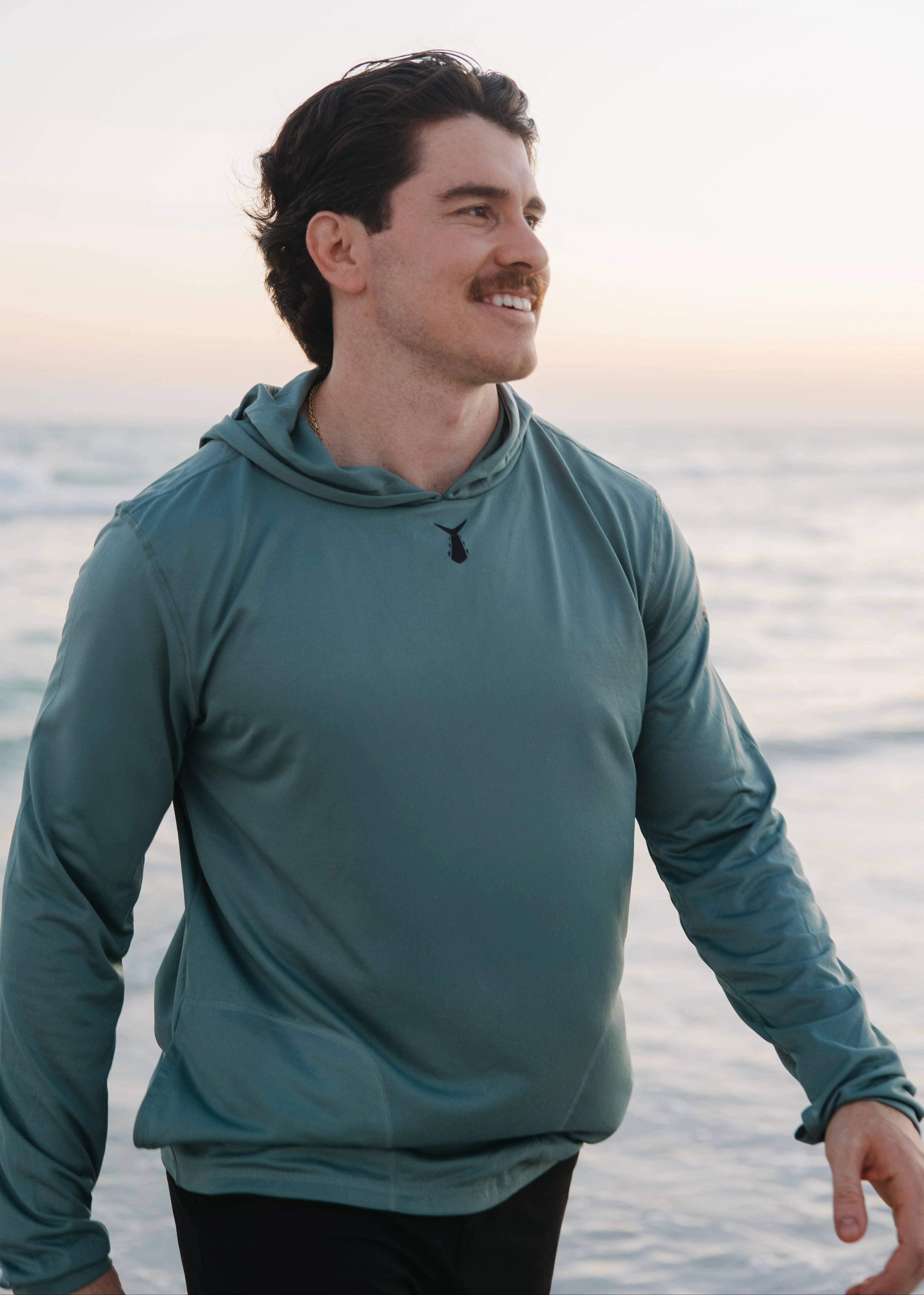 Echo Performance Hoodie | Olive - Americana - Image 3
