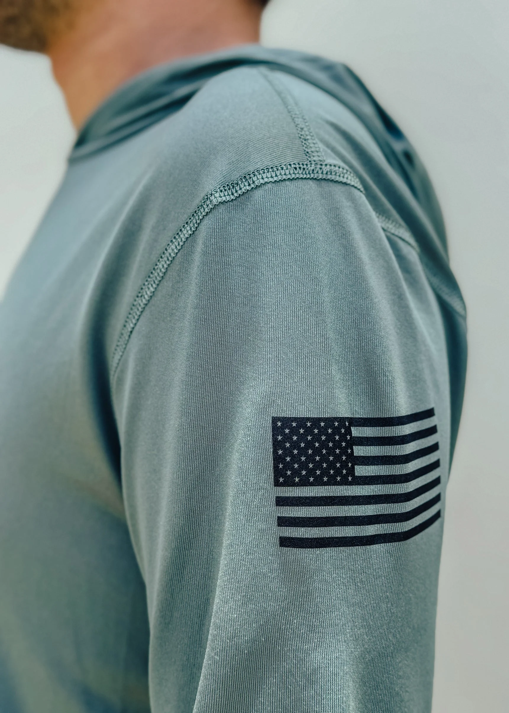 Echo Performance Hoodie | Olive - Americana - Image 4