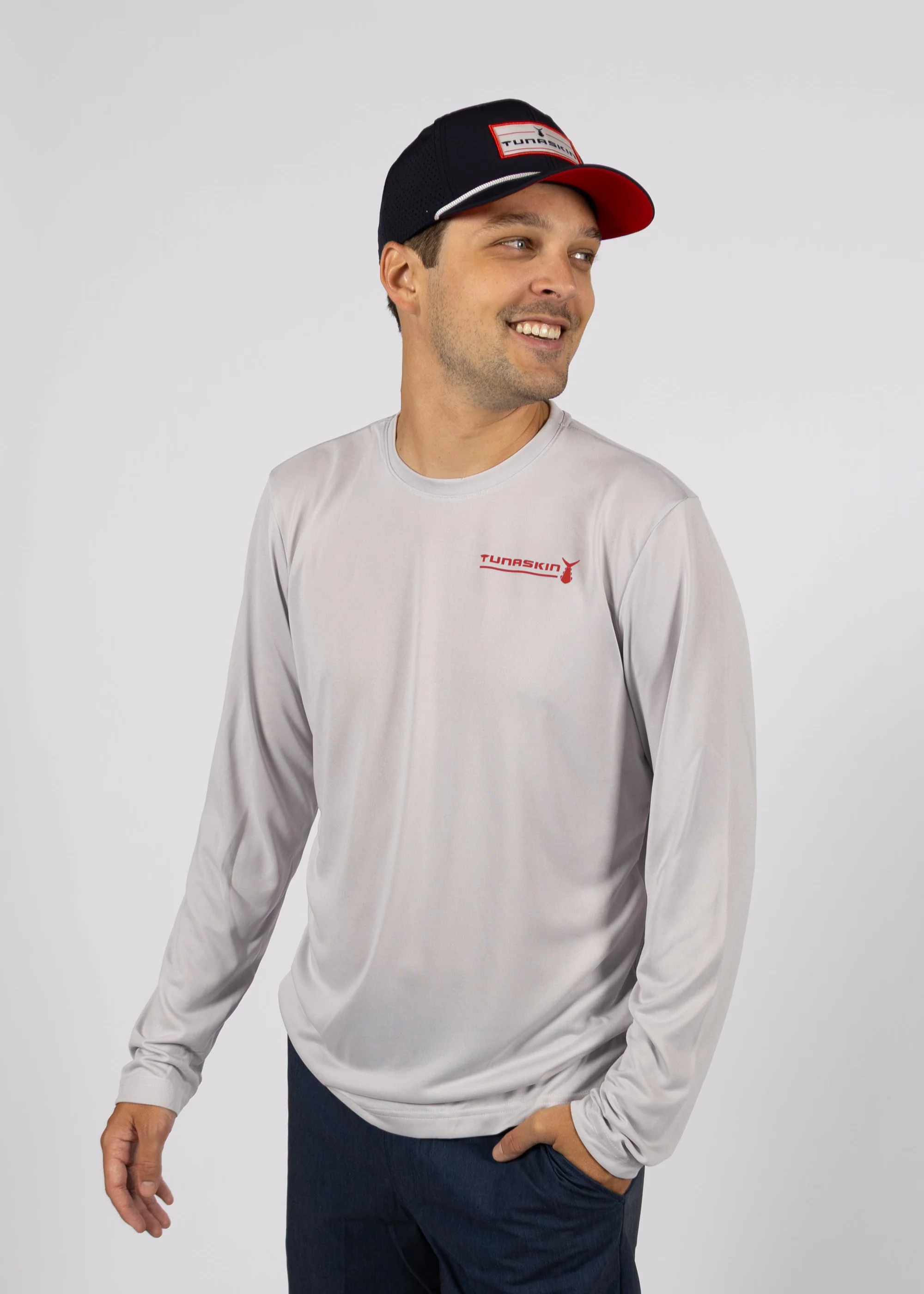 Topo | Men's Long Sleeve Echo Performance | Silver - Image 3