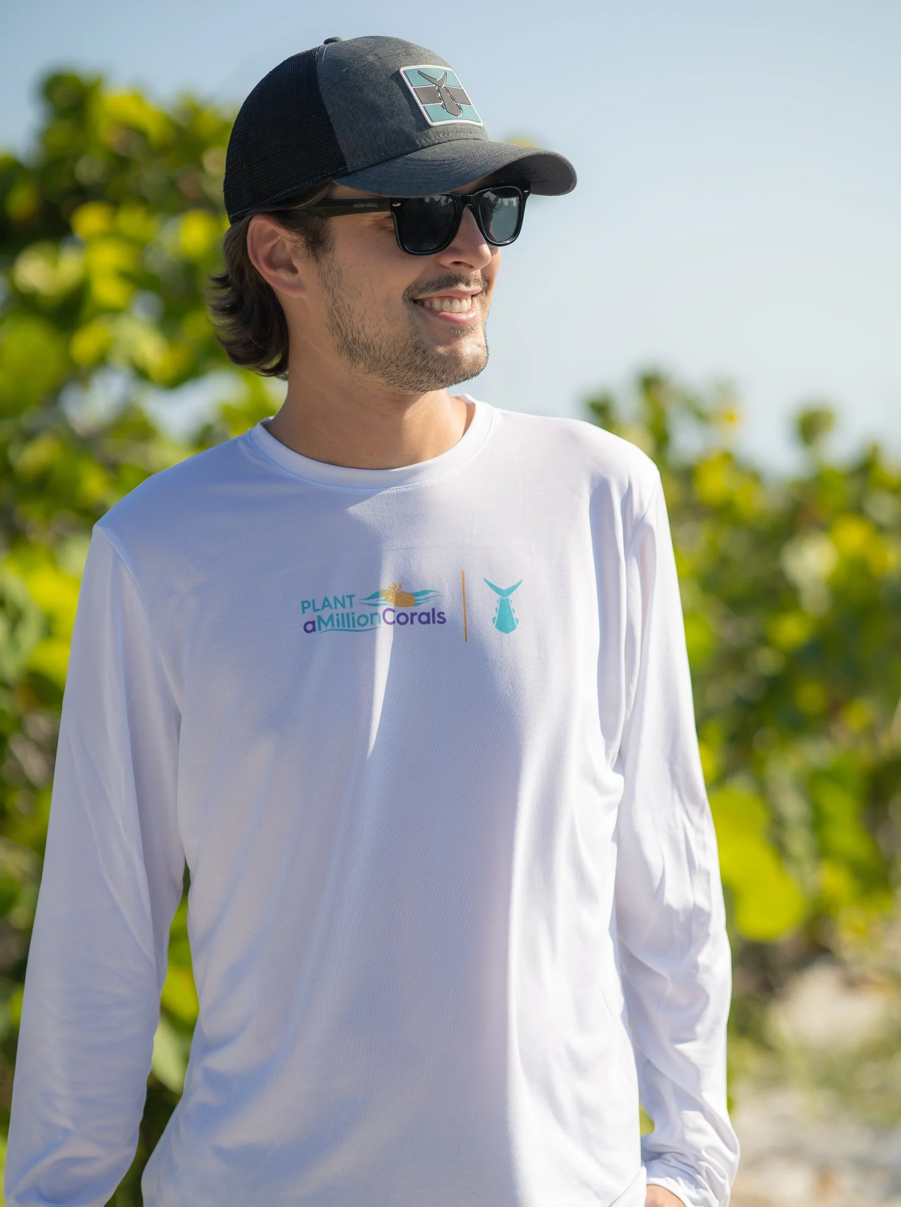 Plant A Million Corals | Tunaskin - Men's Long Sleeve Echo
