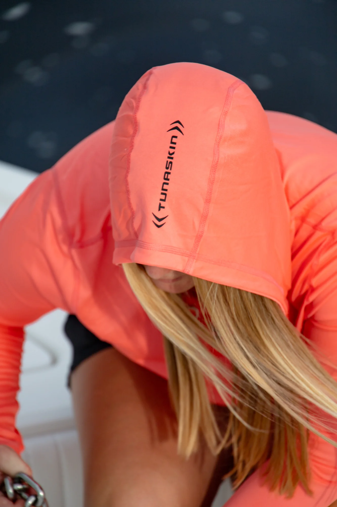 Women's Echo Performance Hoodie | Coral - Image 2
