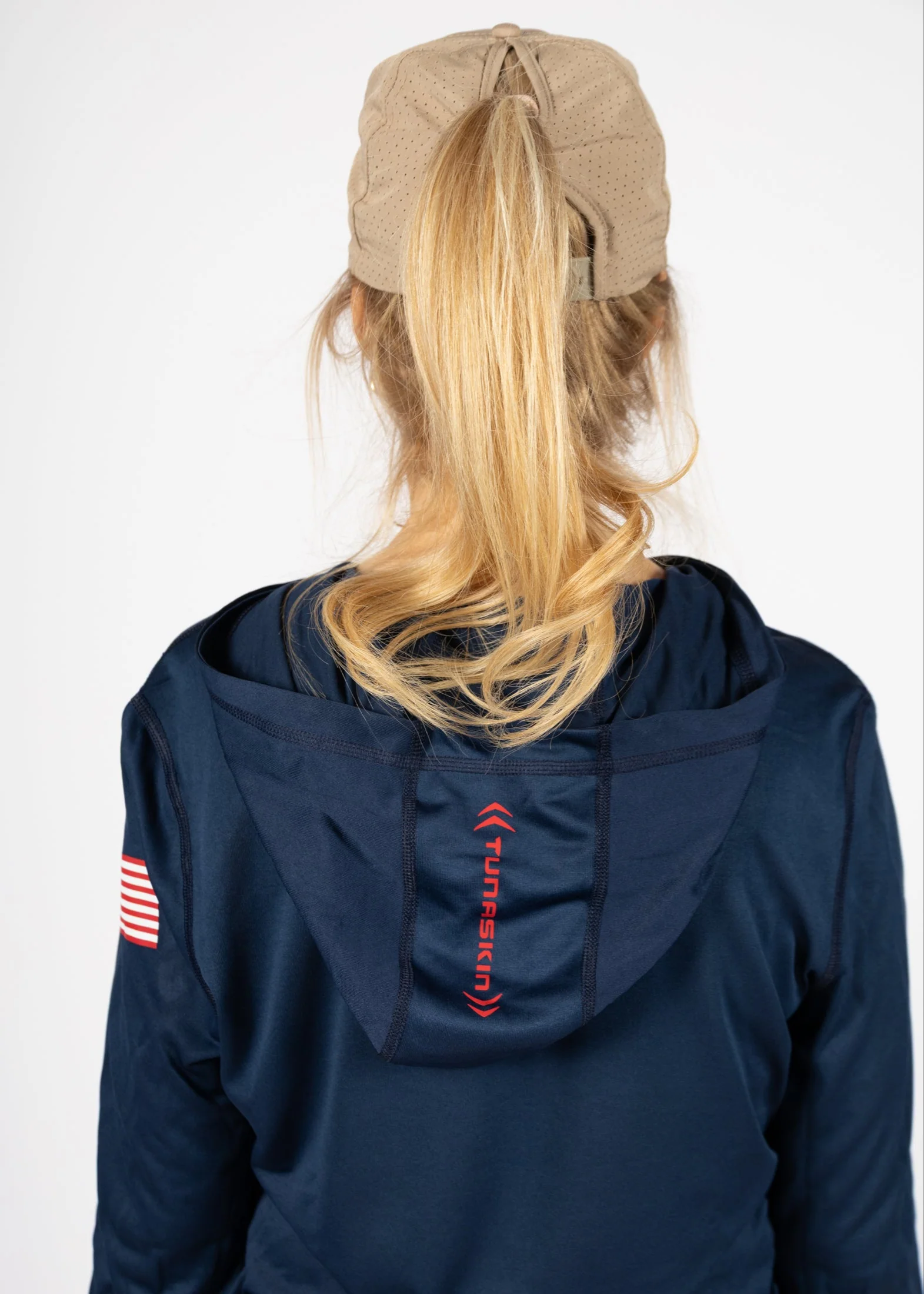 Women's Echo Performance Hoodie | Navy - Image 3