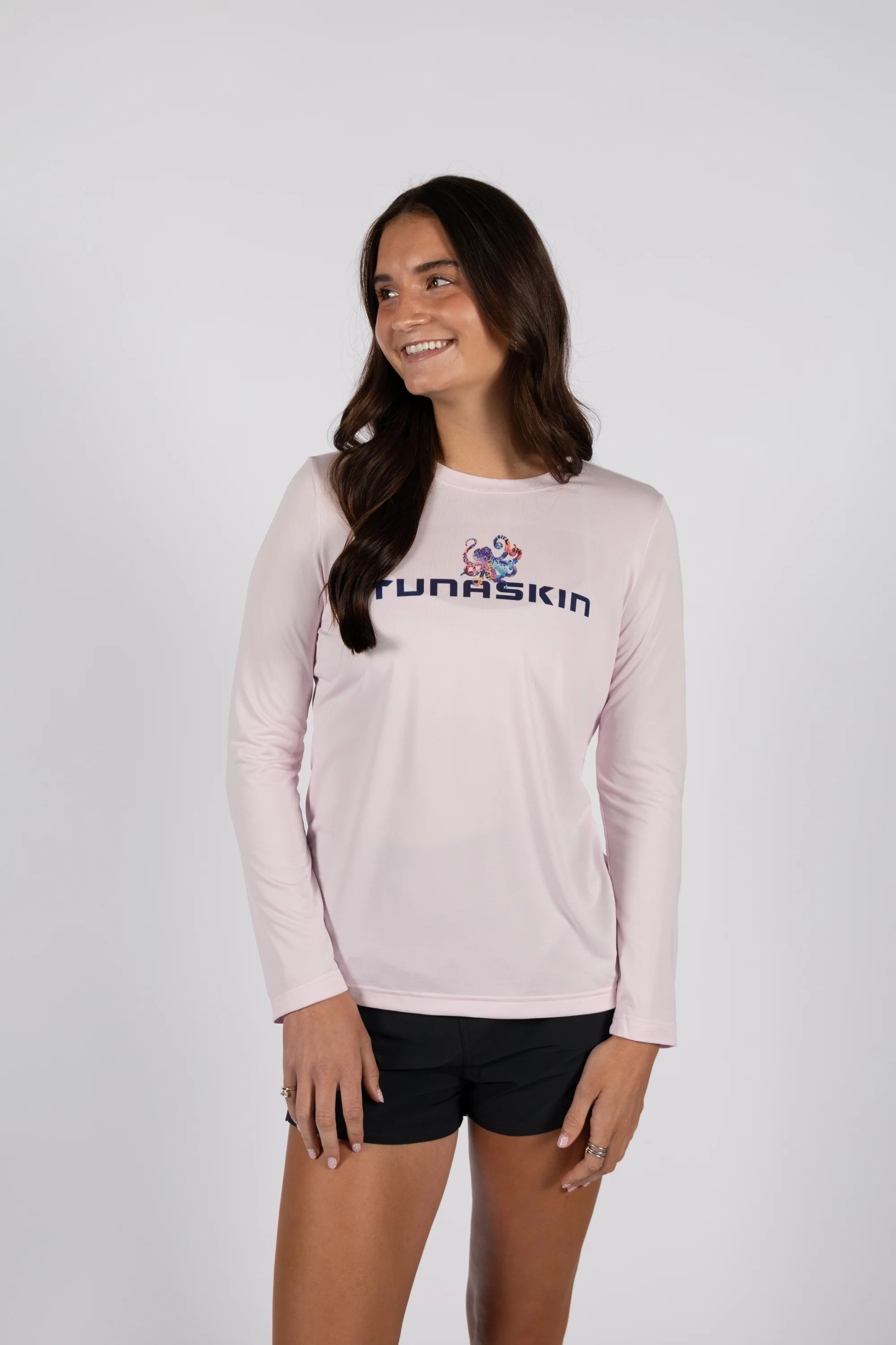 Octopus | Women's Echo Performance Long Sleeve | Flamingo - Image 4