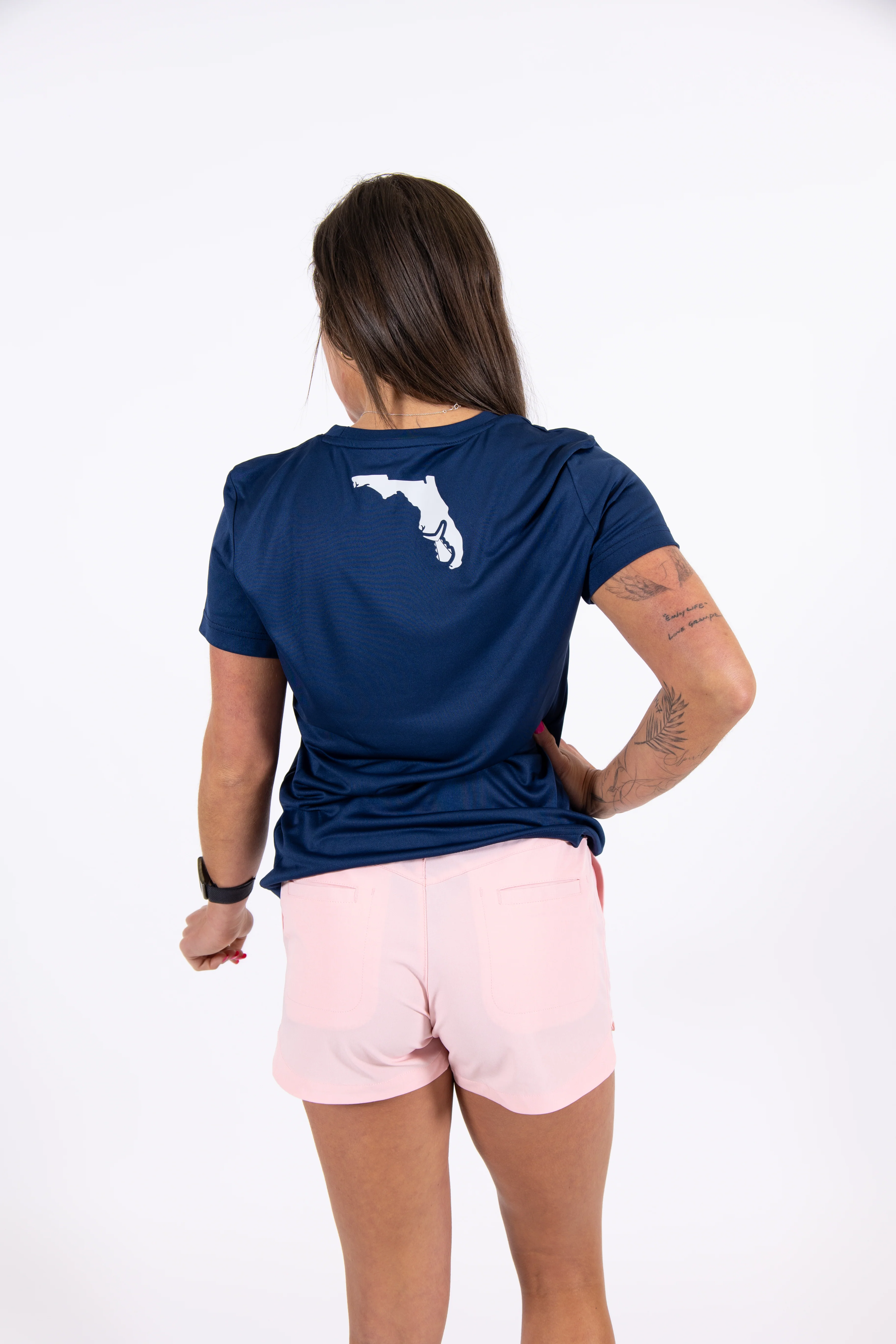 Women's Navy Short Sleeve Echo - Image 2