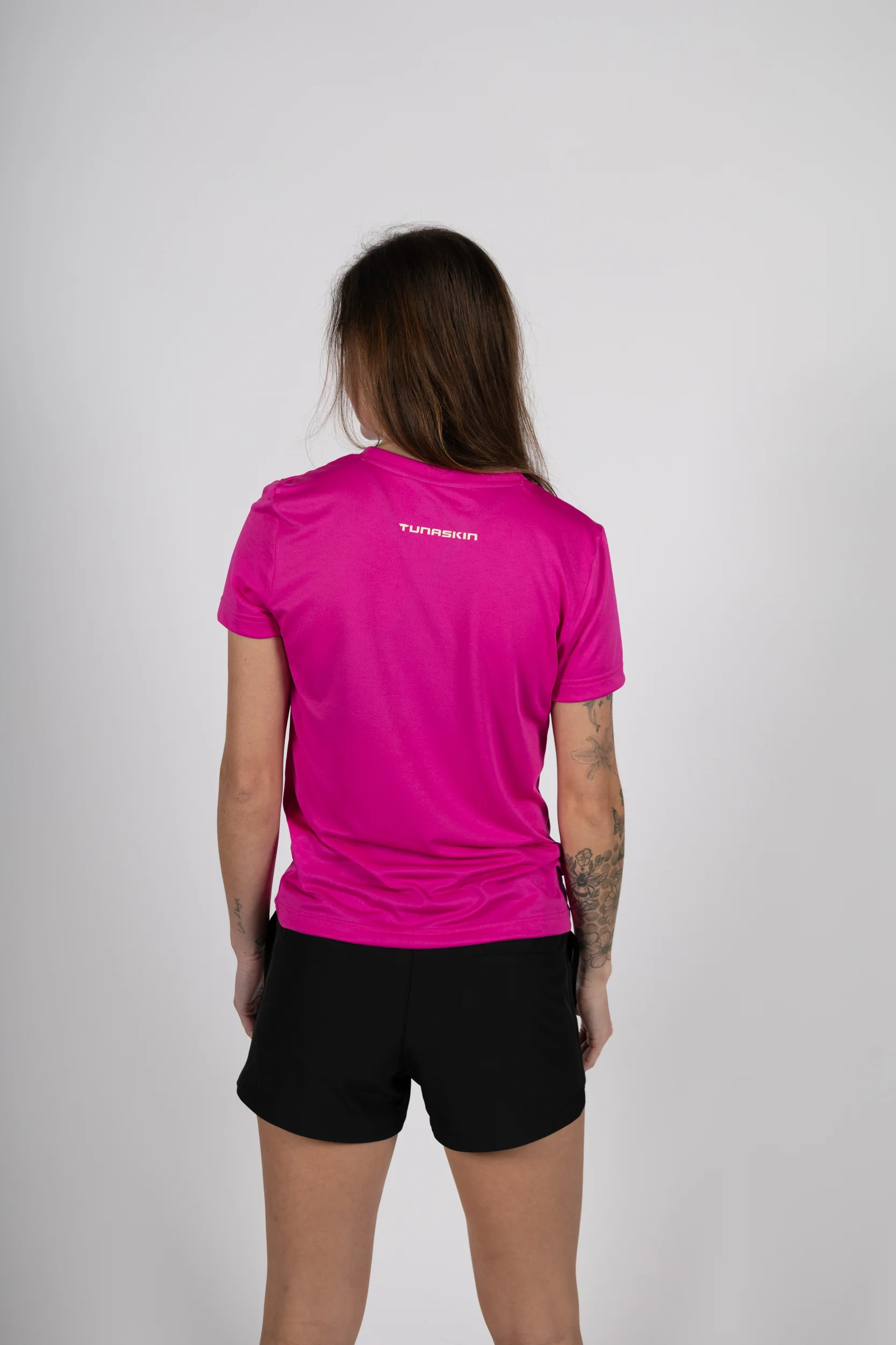 Women's Echo Performance Short Sleeve V-Neck | Dragonfruit - Image 2