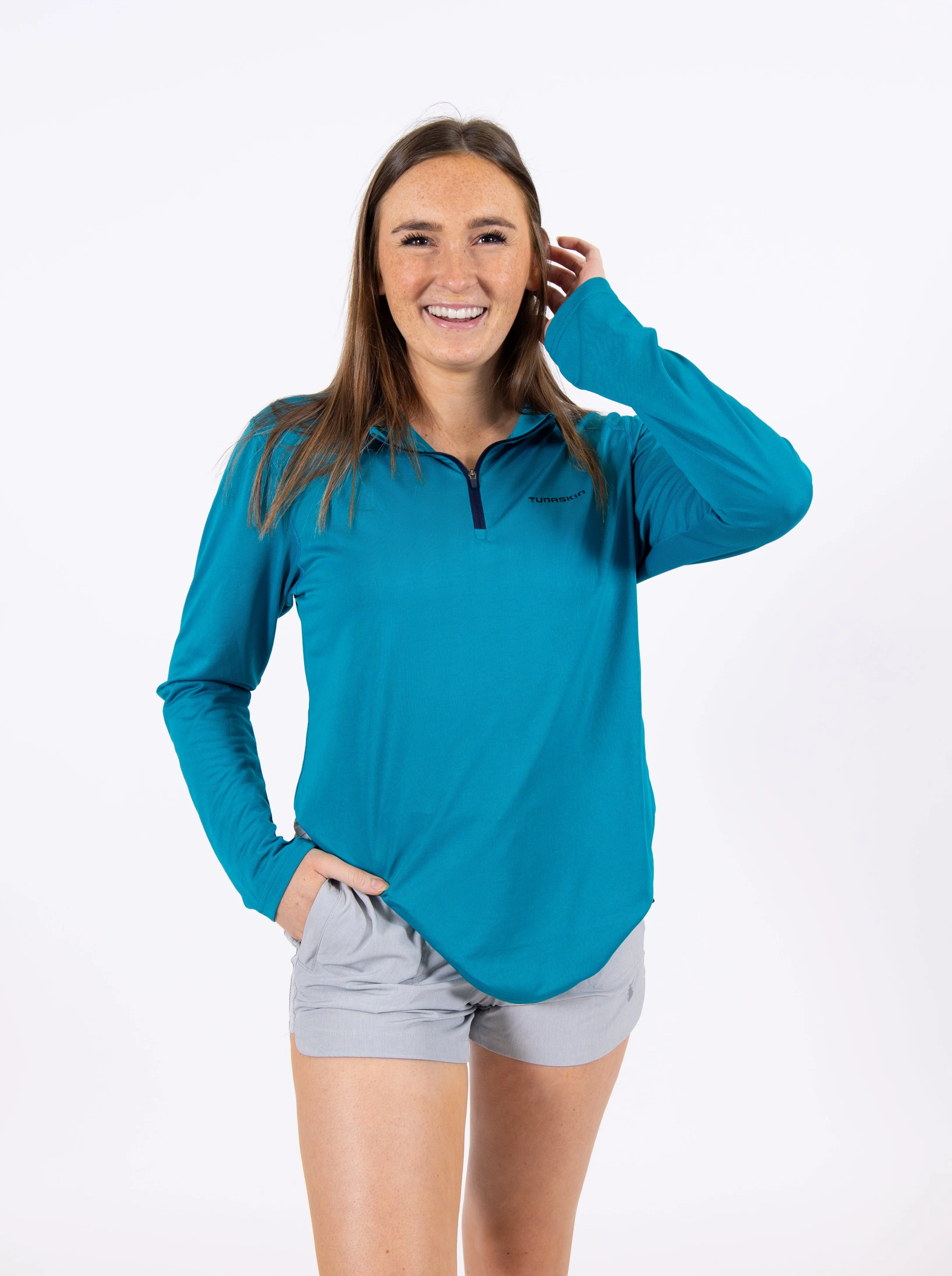 TSK Women's Traveler Shorts | Light Grey - Image 2