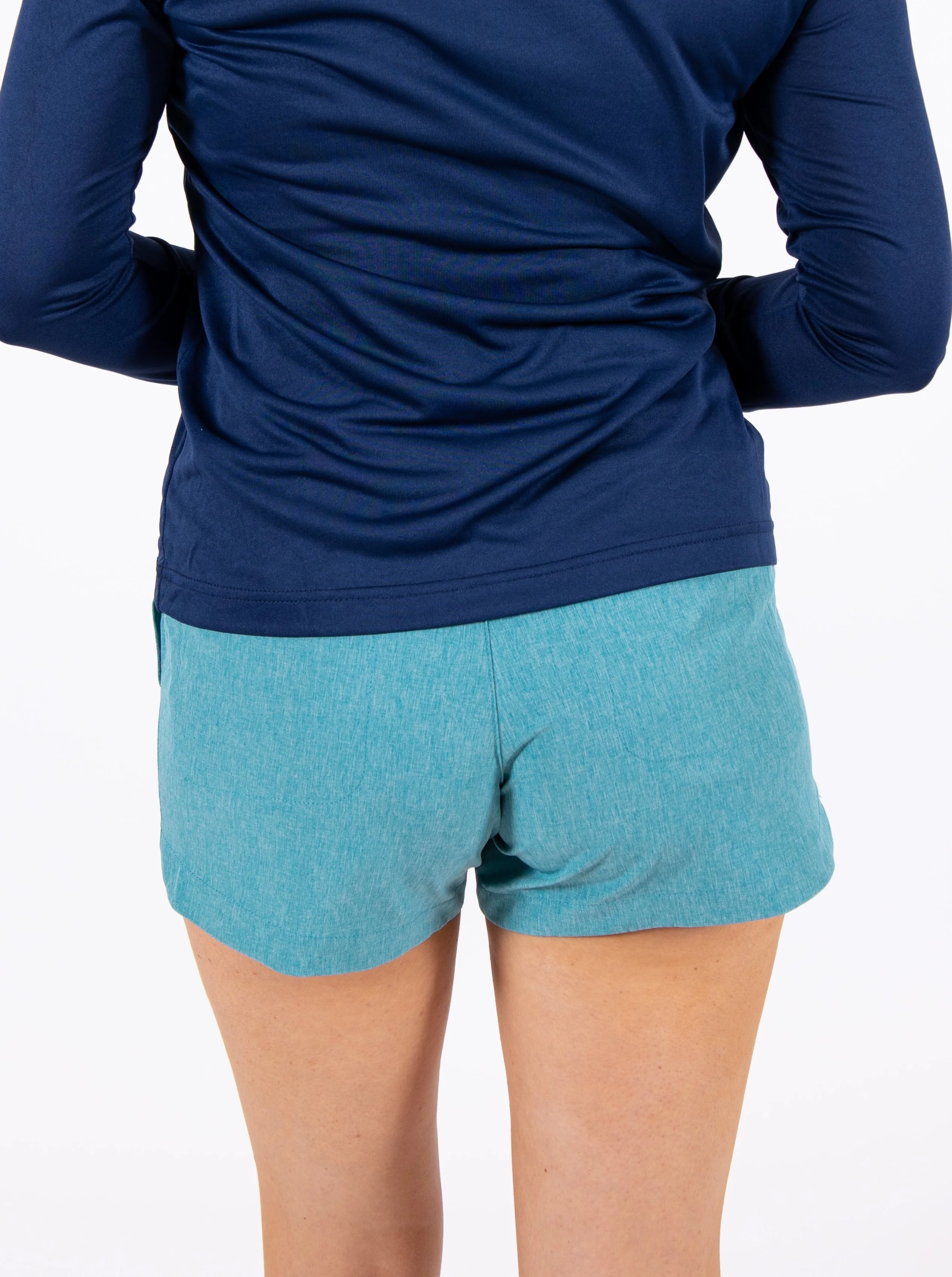 TSK Women's Traveler Shorts | Teal - Image 3