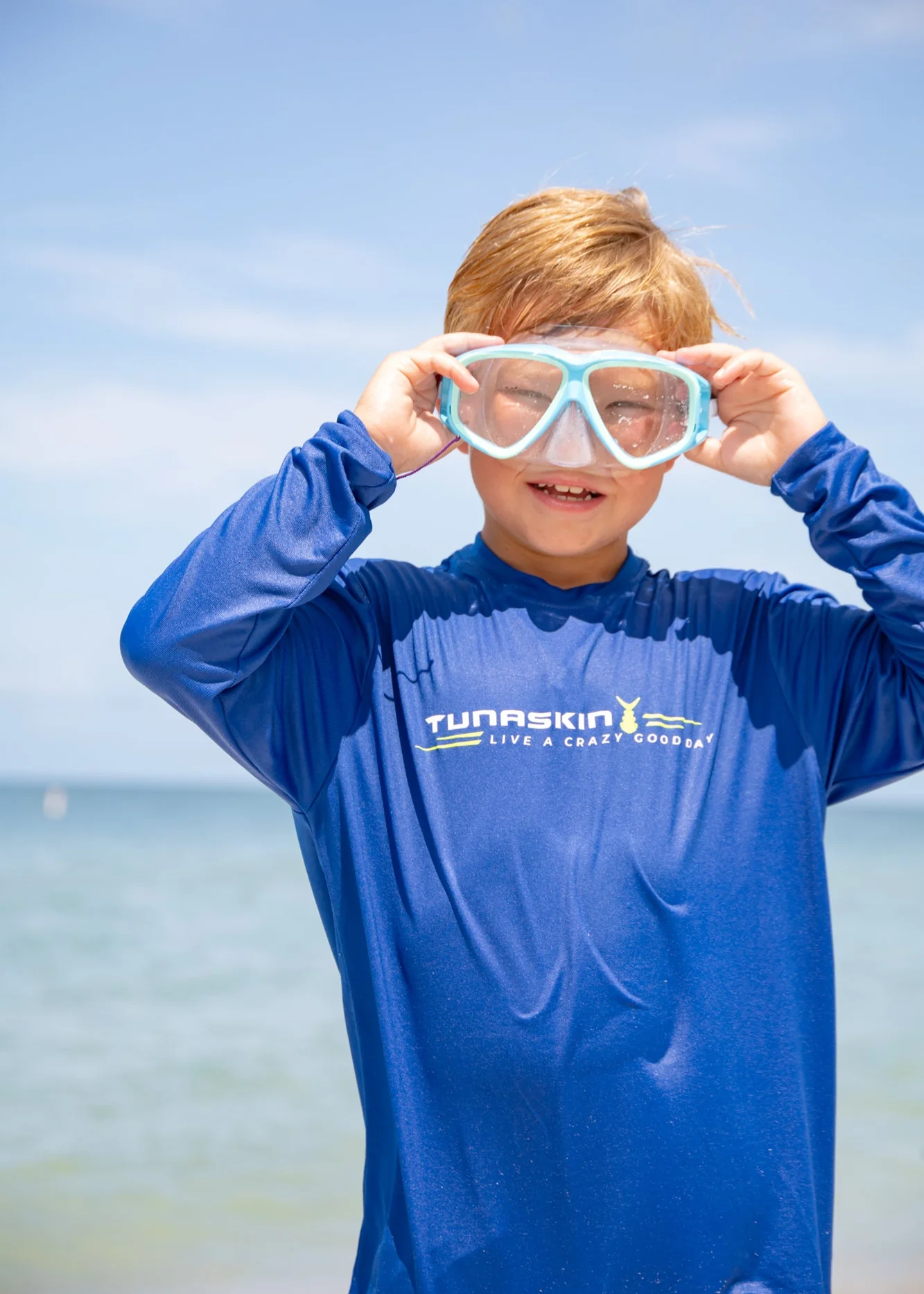 Youth Echo Performance Long Sleeve | Pacific Blue - Image 3