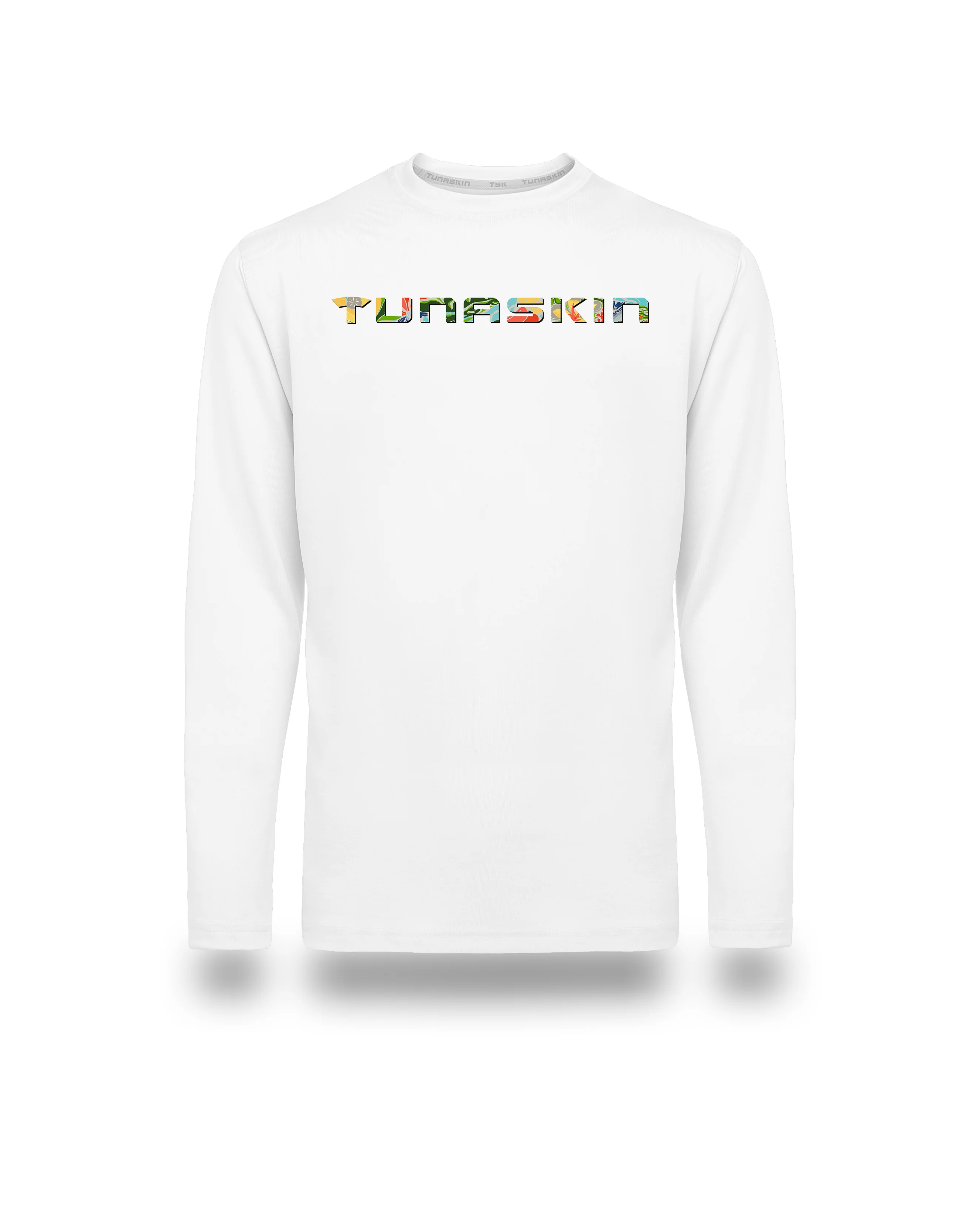 Youth Long Sleeve Echo Performance | Tuna Tango | White - Image 5
