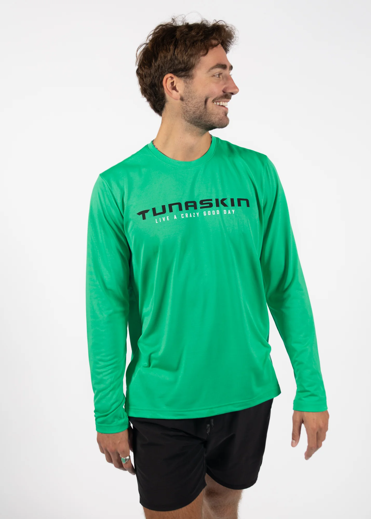 Men's Echo Performance Long Sleeve | Green Flash - Image 2