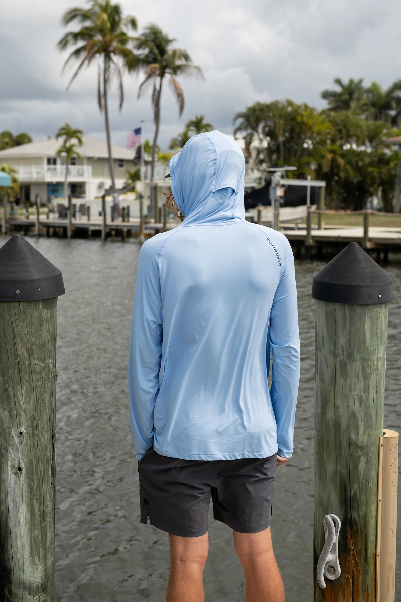 Ahi Breeze Men's Hoodie | Sky - Image 12