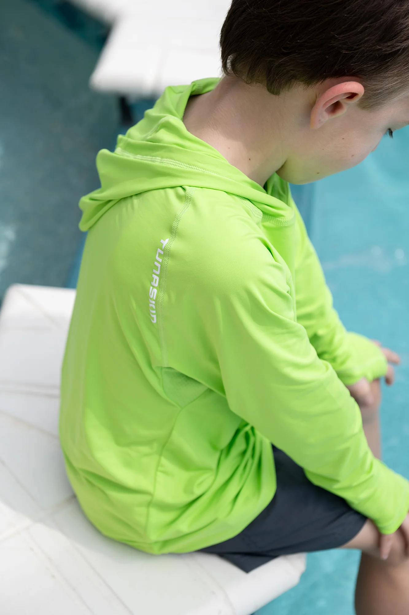 Ahi Breeze Youth Hoodie | Lime - Image 3