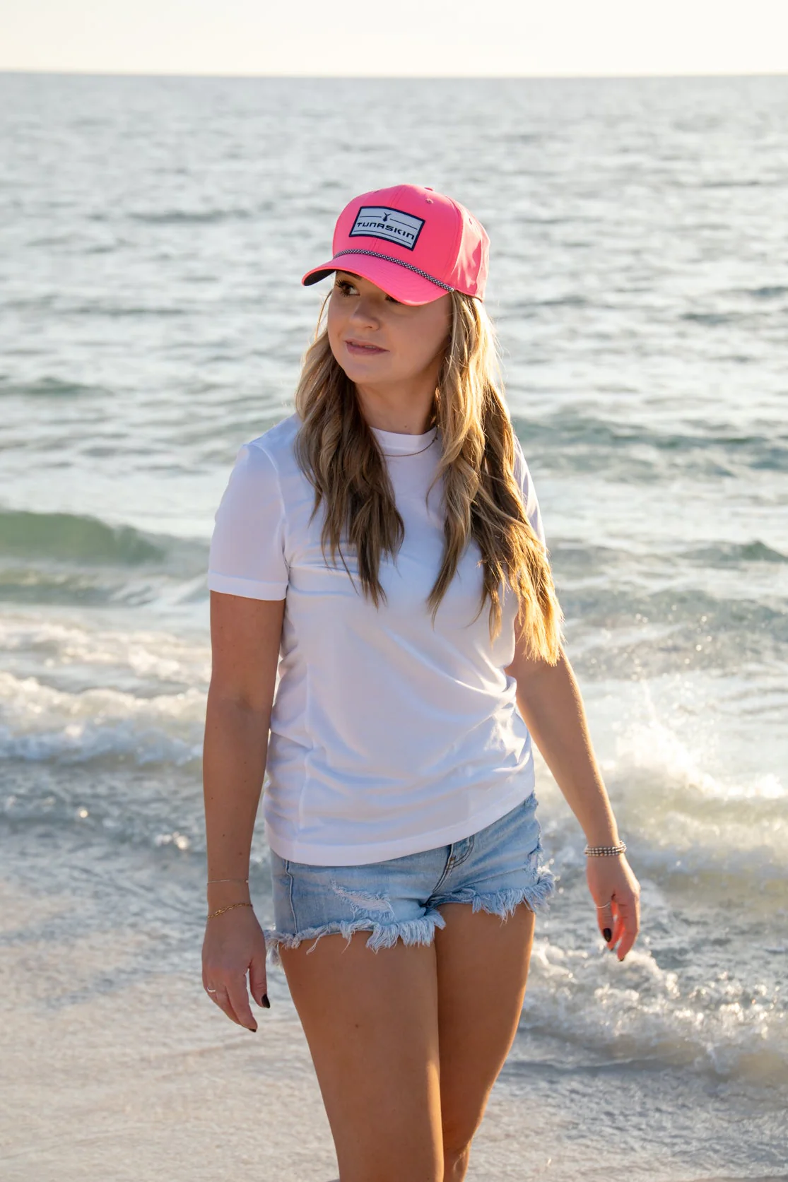 Cloudbreak | Mid Crown Adjustable Hat | Hot Pink - Image 3