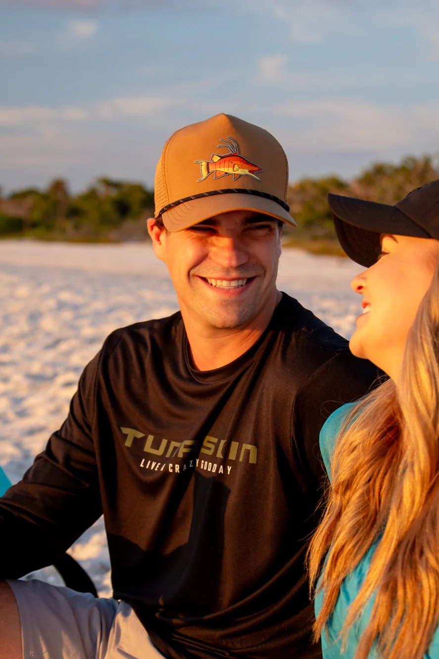 Hogfish | Mid Crown Adjustable Hat | Tan