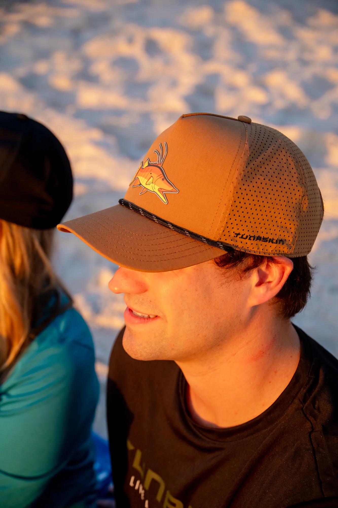 Hogfish | Mid Crown Adjustable Hat | Tan - Image 2