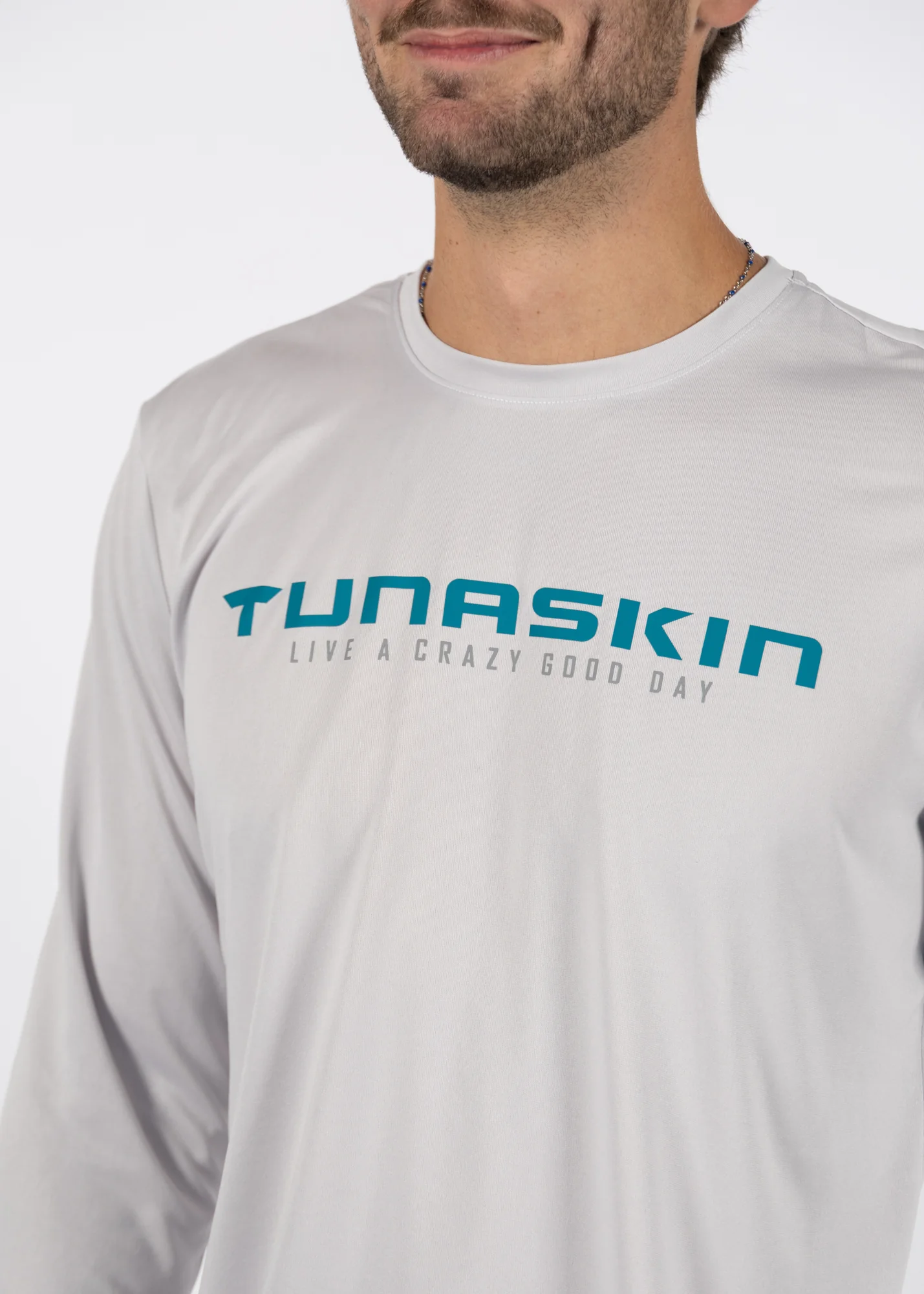 Men's Echo Performance Long Sleeve | Silver - Image 2