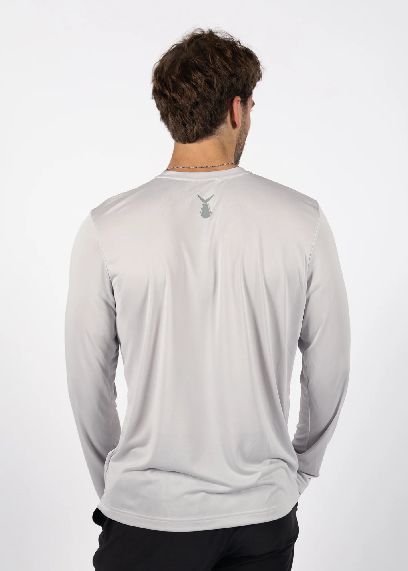 Men's Echo Performance Long Sleeve | Silver - Image 3