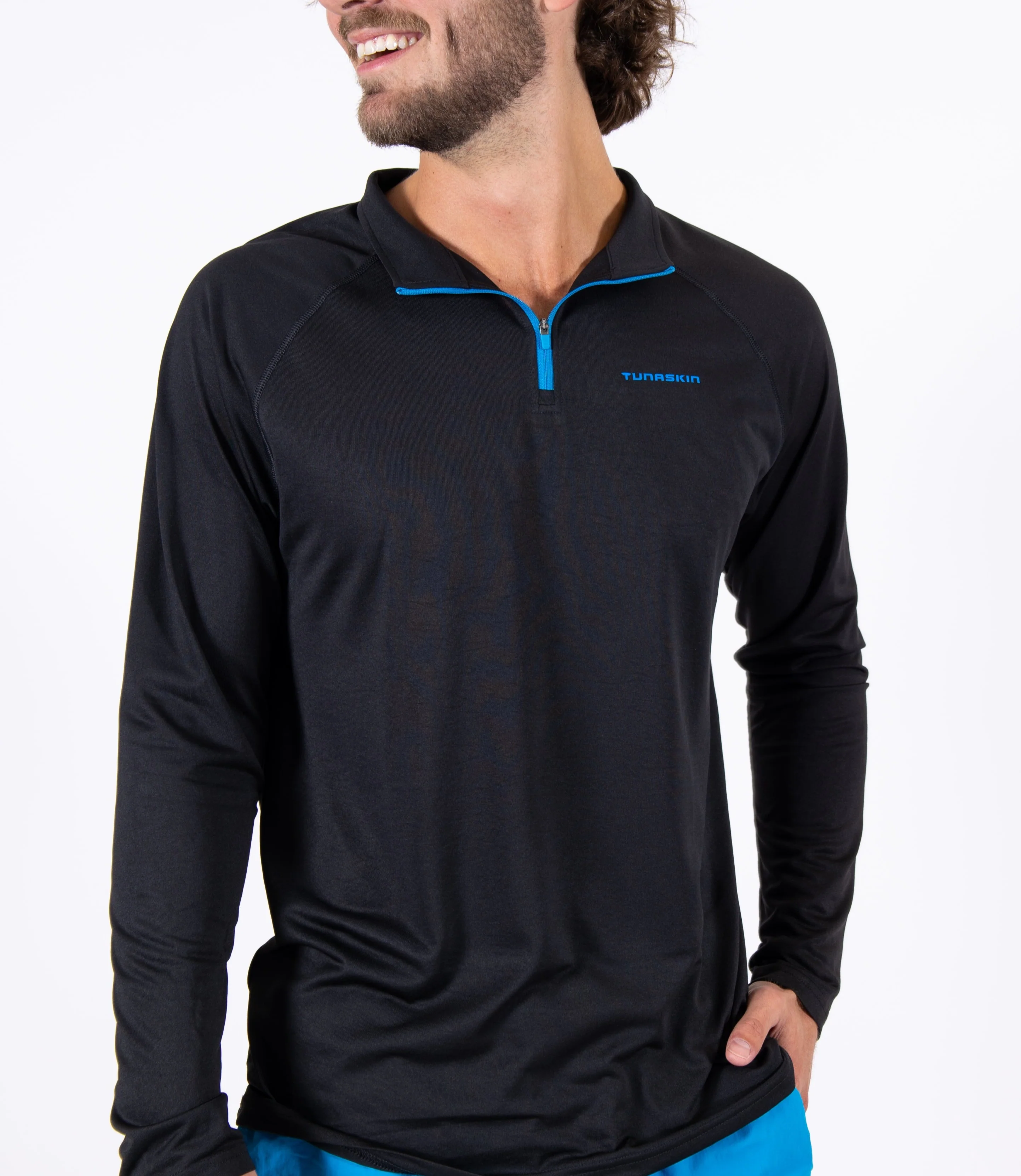 Men's Echo Performance Quarter Zip | Black - Image 5