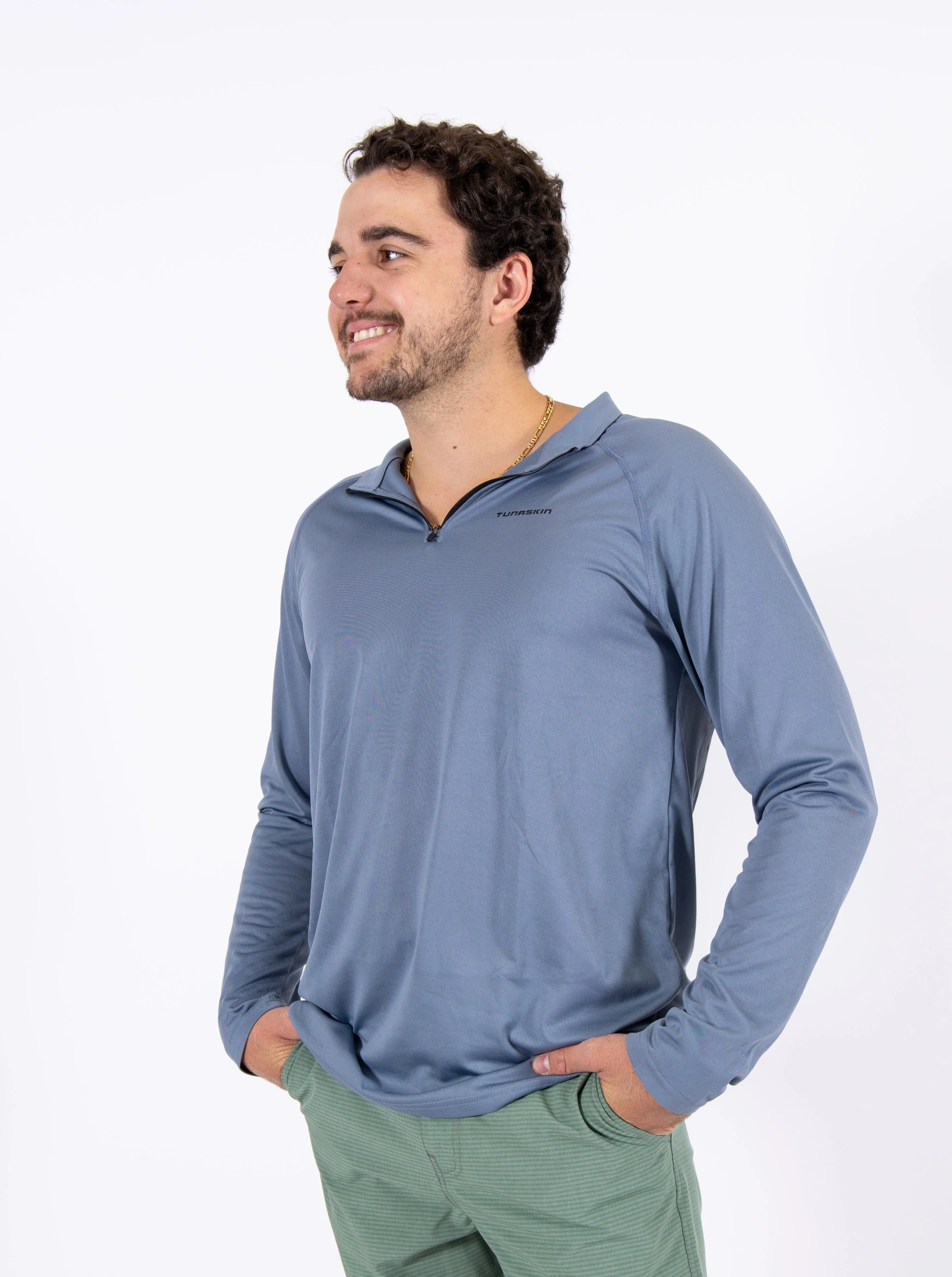 Echo Performance Quarter Zip | Charcoal - Image 6