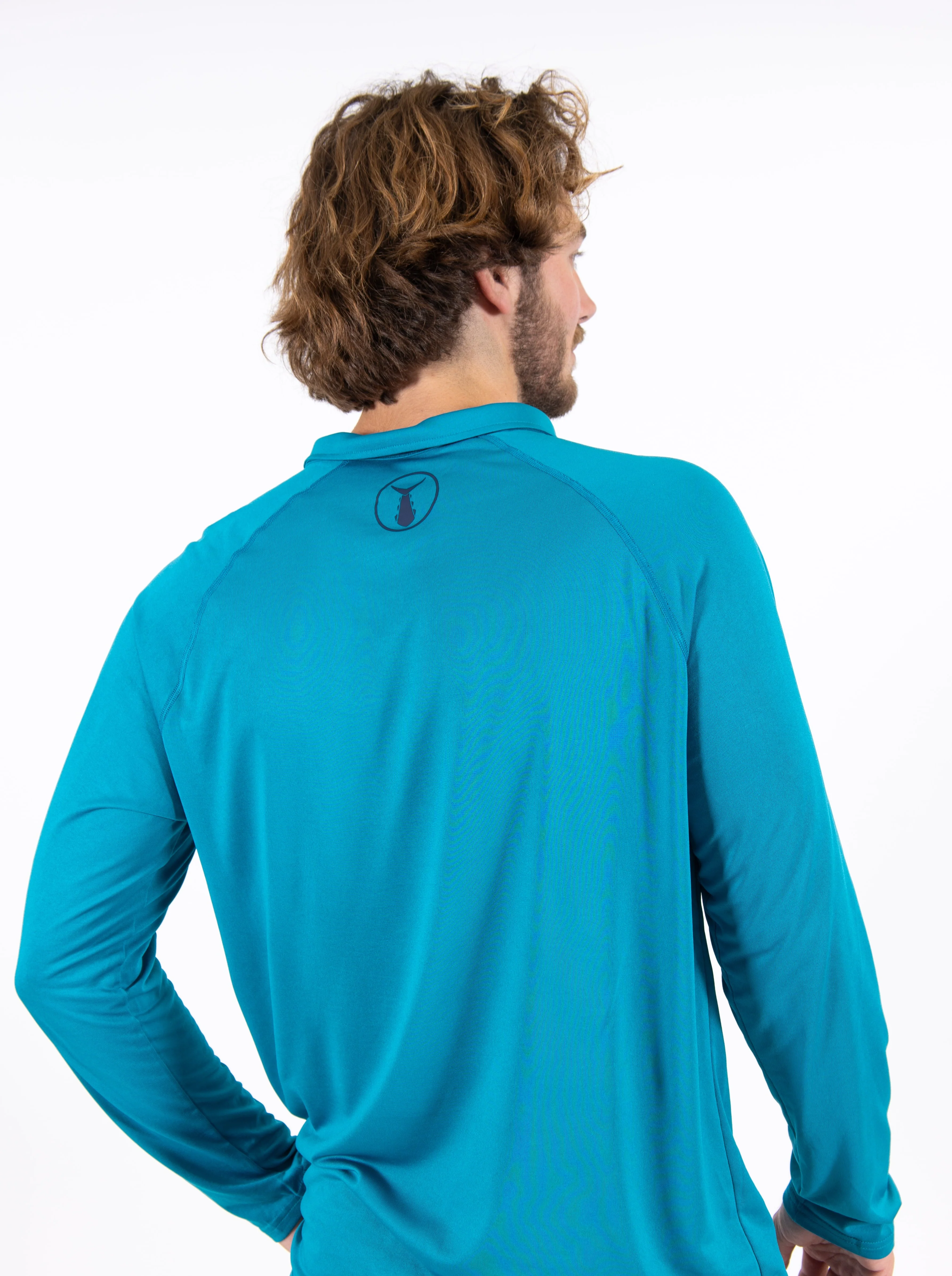 Men's Echo Performance Quarter Zip | Teal - Image 4