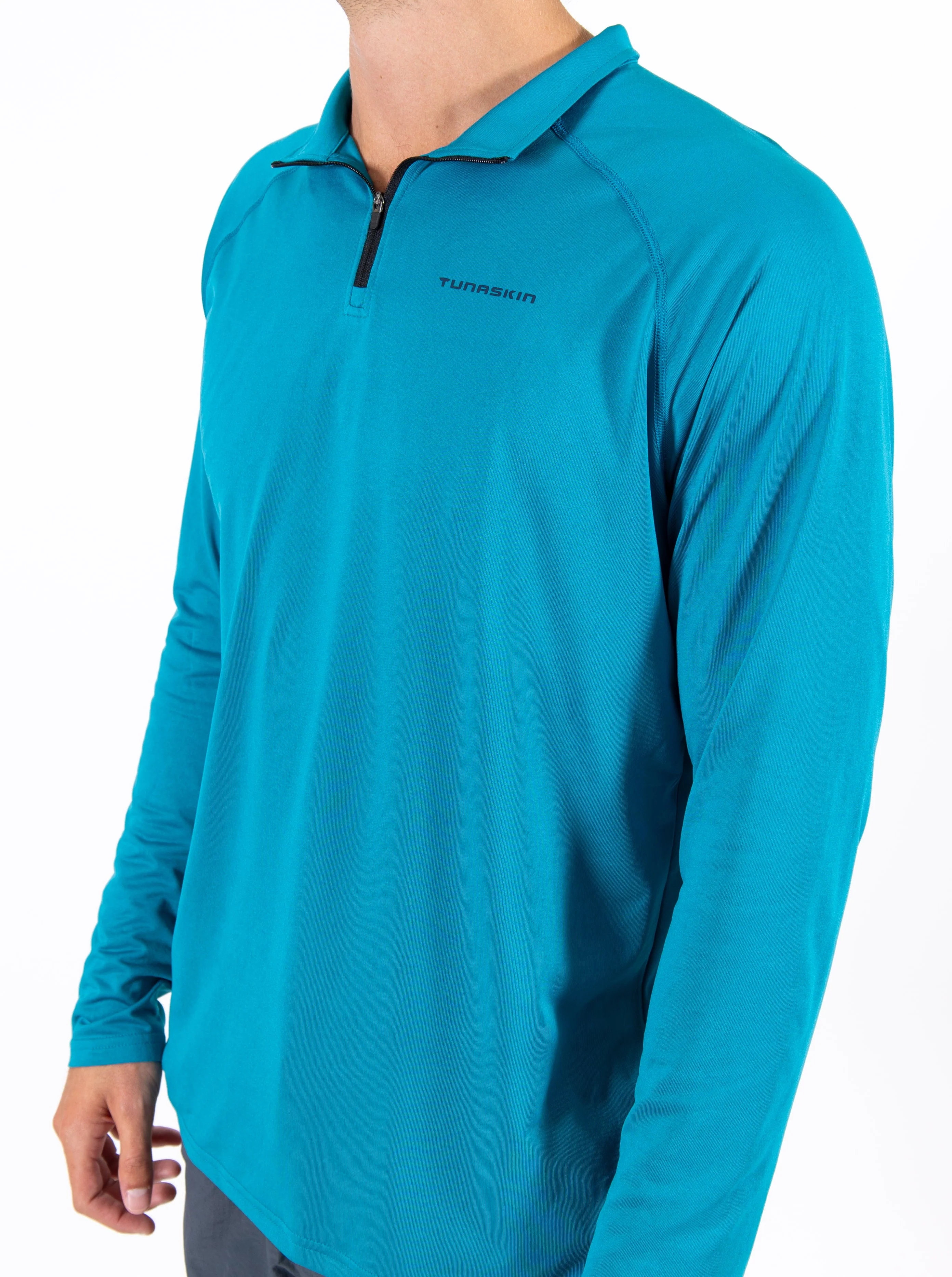 Men's Echo Performance Quarter Zip | Teal - Image 5