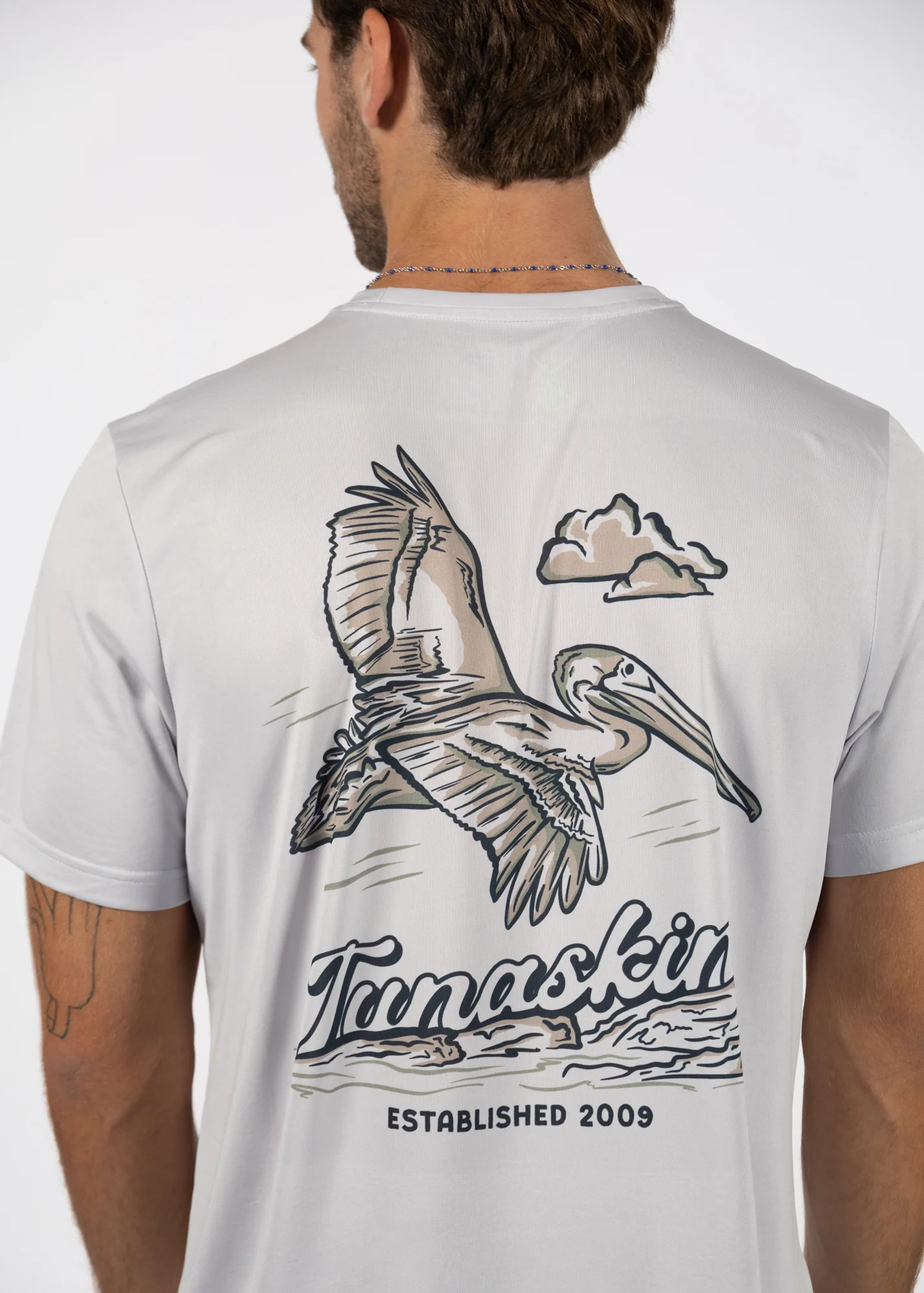 Pelican | Men's Echo Performance Short Sleeve | Silver - Image 3