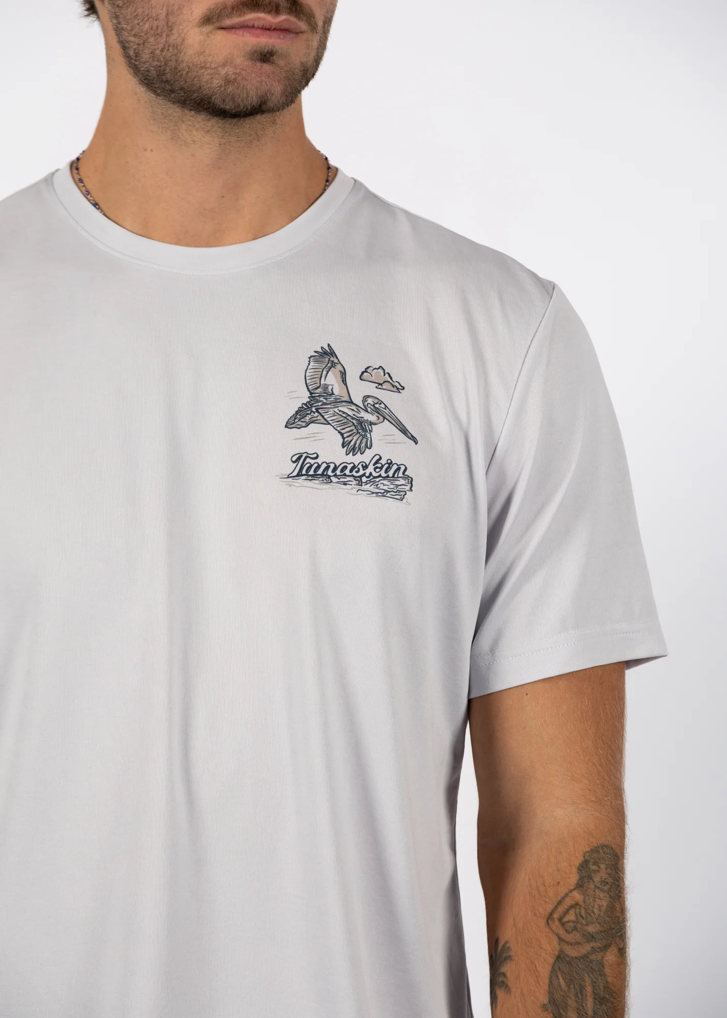Pelican | Men's Echo Performance Short Sleeve | Silver - Image 4