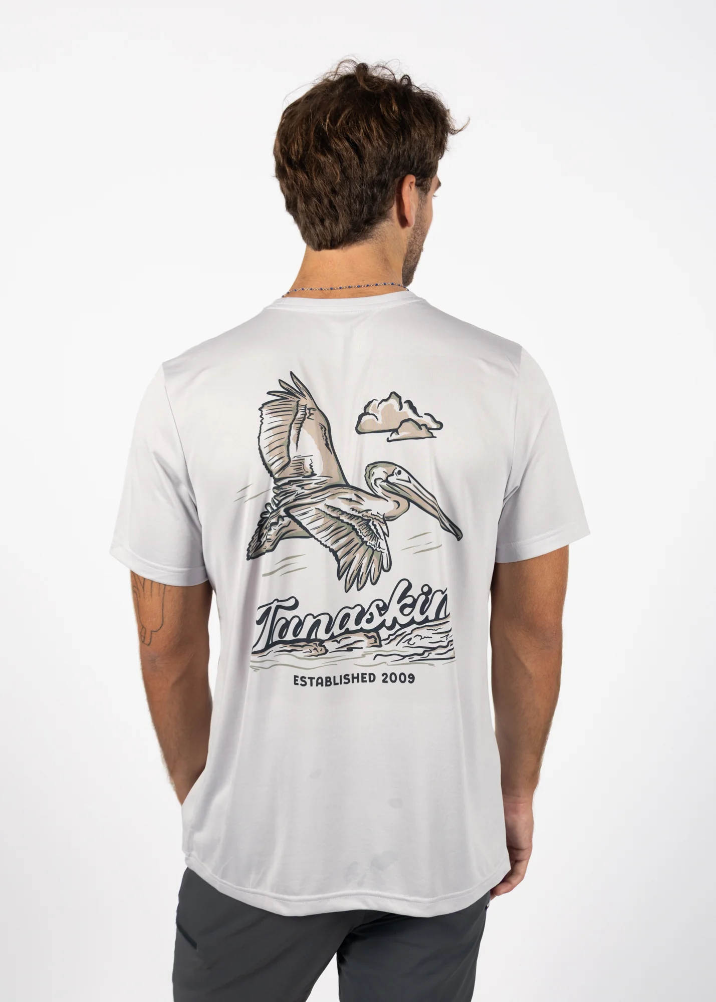 Pelican | Men's Echo Performance Short Sleeve | Silver - Image 5