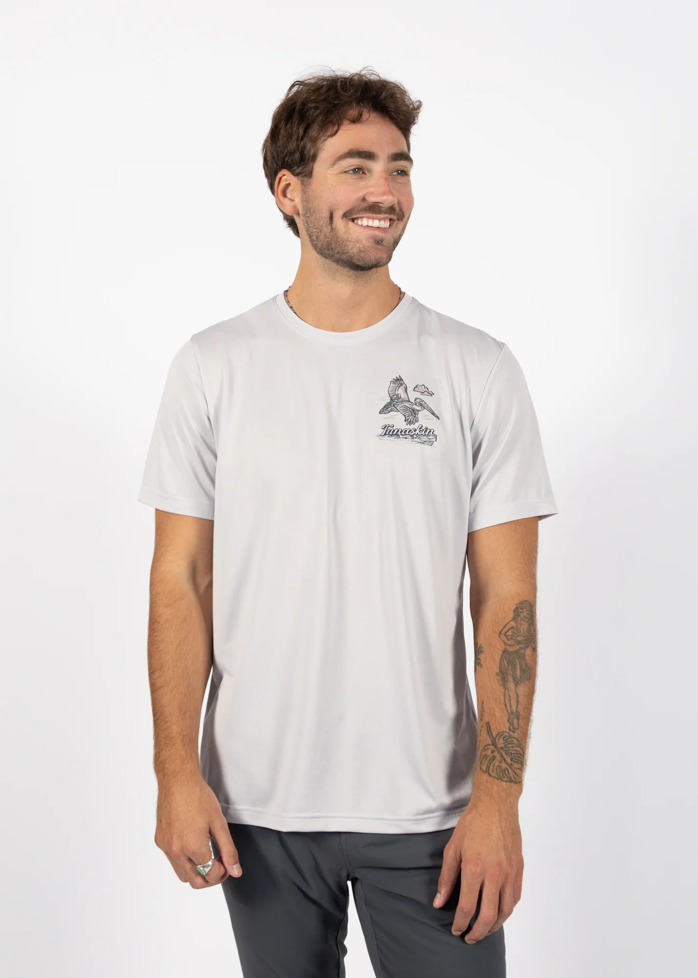 Pelican | Men's Echo Performance Short Sleeve | Silver - Image 6