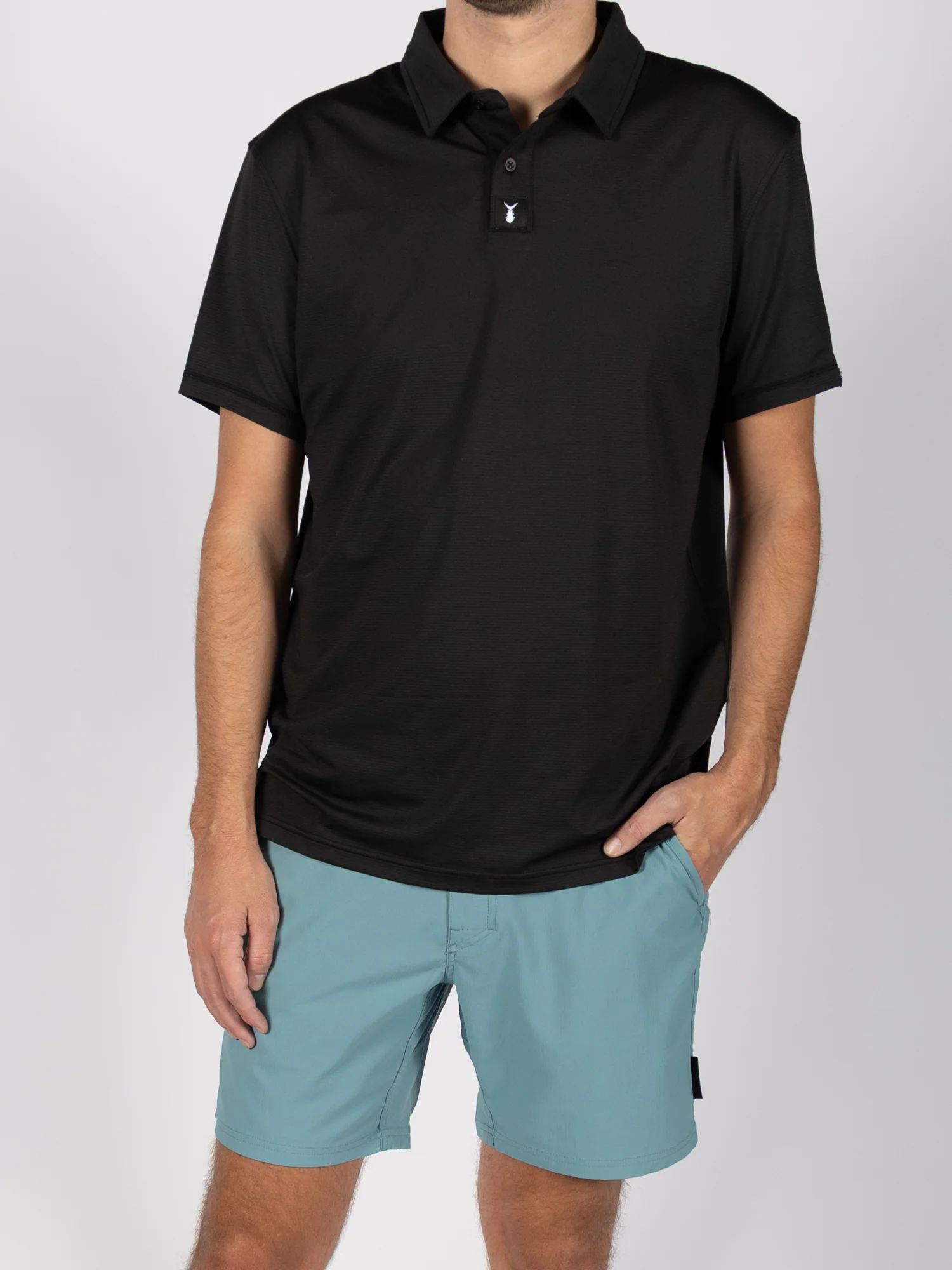 Men's Shoreline Polo | Black - Image 6