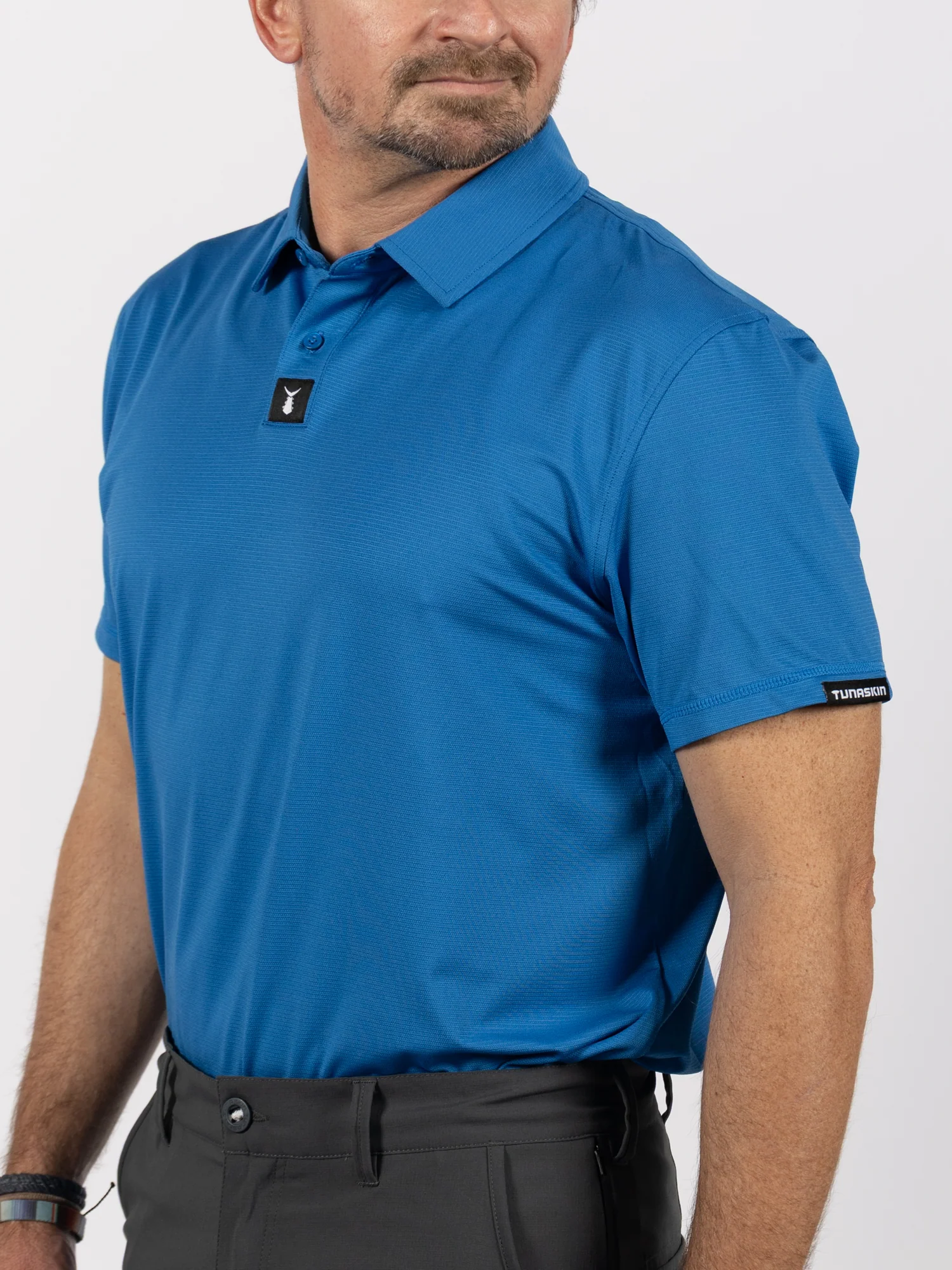 Men's Shoreline Polo | Pacific Blue - Image 4