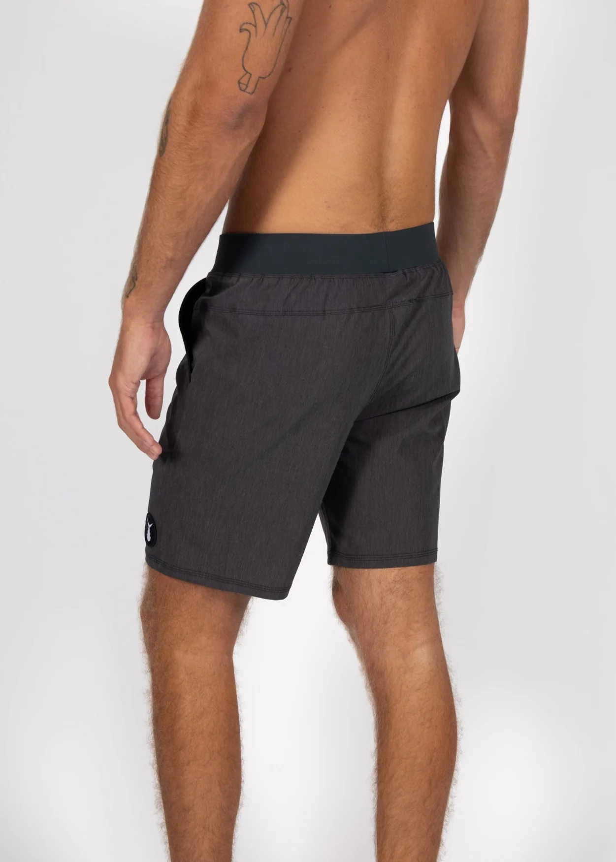 Men's Motion Shorts with Liner | Heather Black - Image 4
