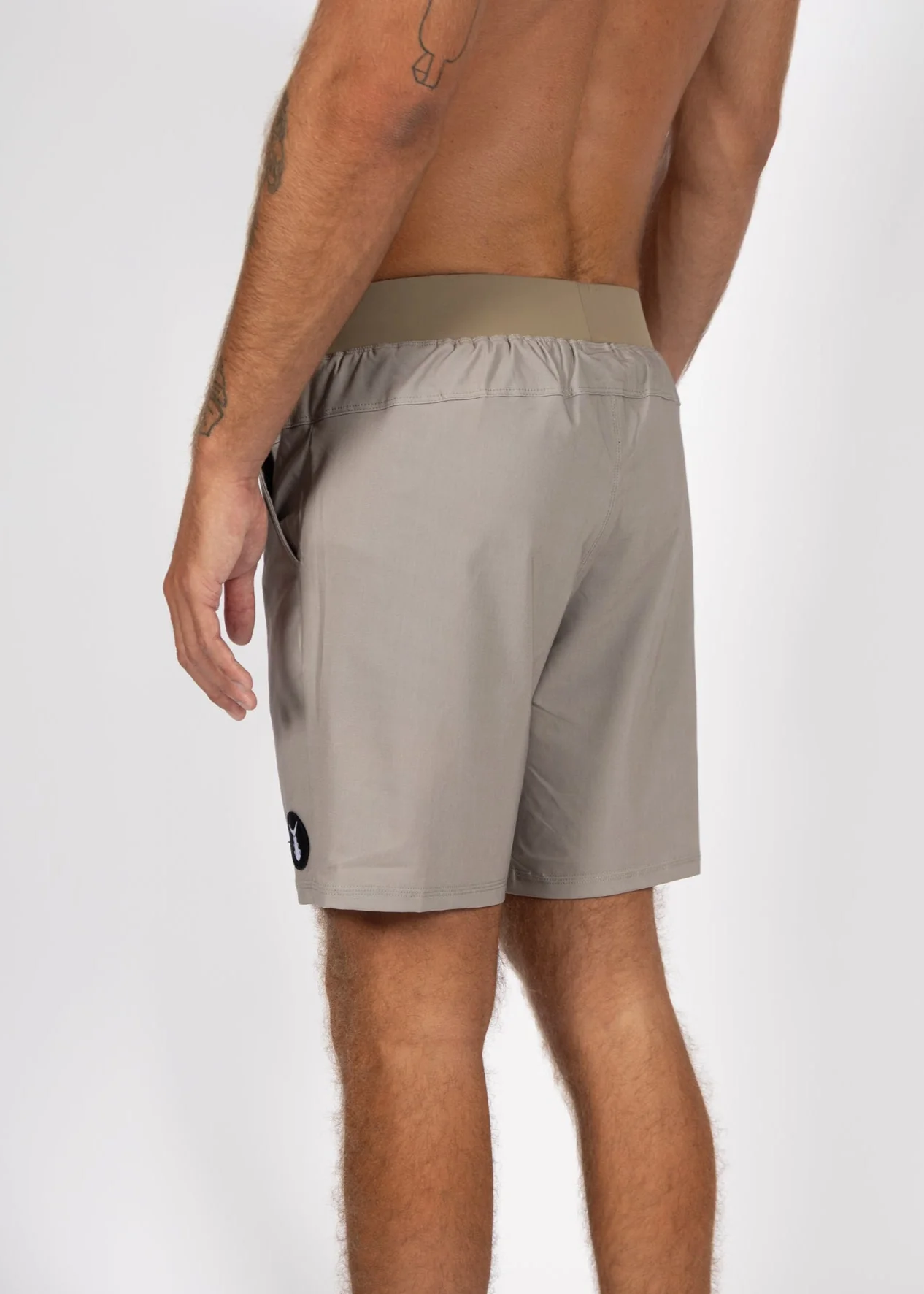 Men's Motion Shorts with Liner | Heather Sand - Image 4