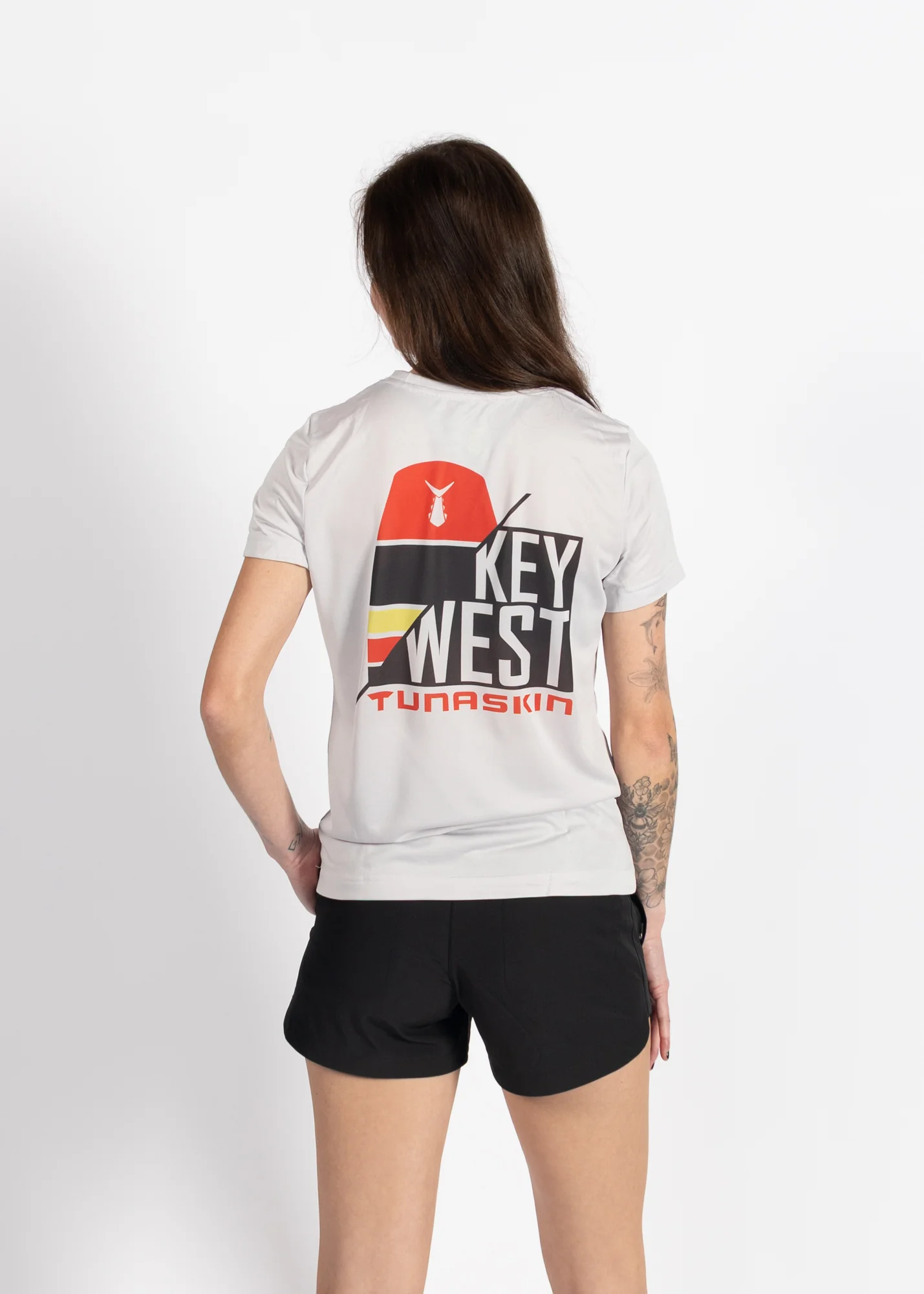 Southernmost Point | Women's Echo Performance Short Sleeve | Silver - Image 2