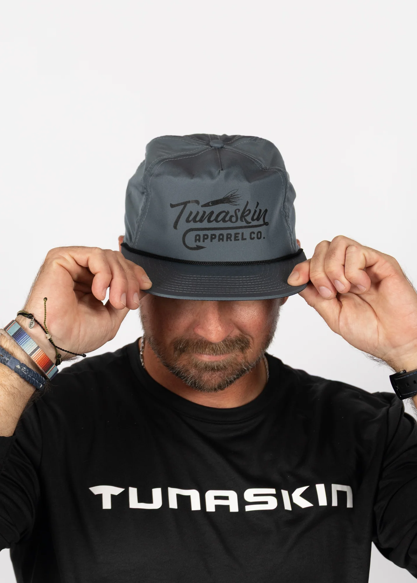 TSK Lure | High Crown Adjustable Hat | Metal Gray - Image 5