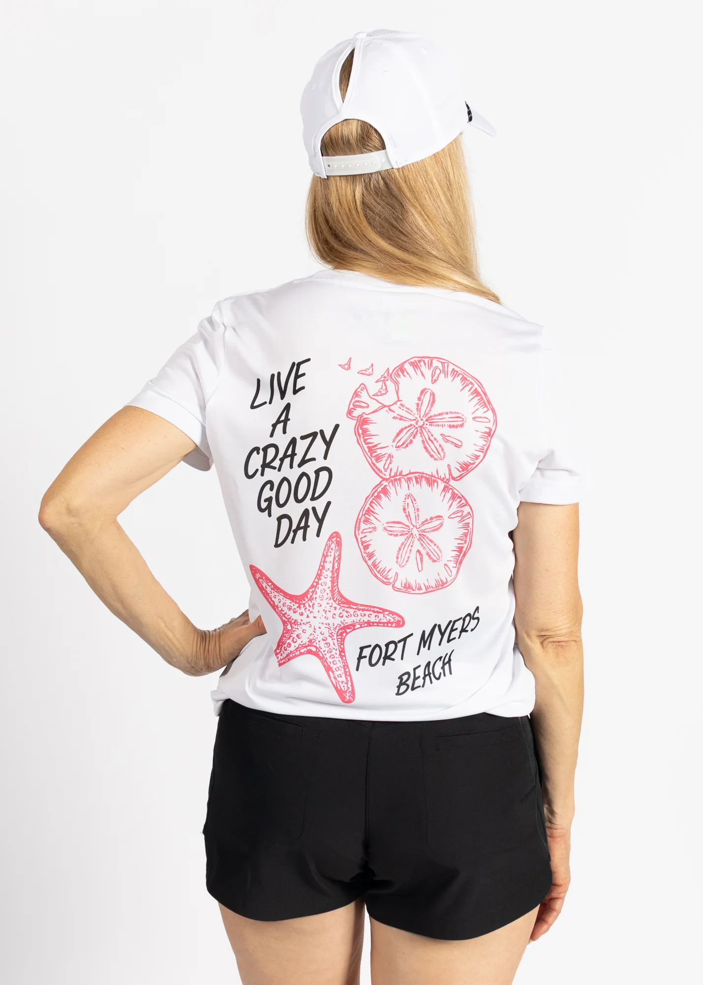 FMB Sand Dollars | Women's Echo Performance Short Sleeve | White - Image 3
