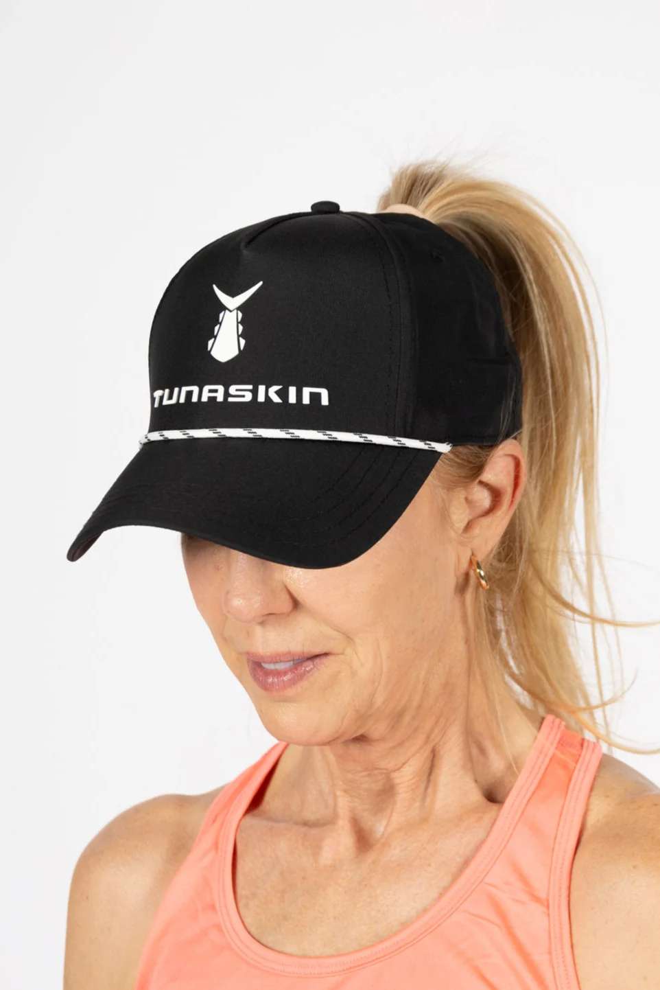 Women's Structured Ponytail Hat | Black - Image 3