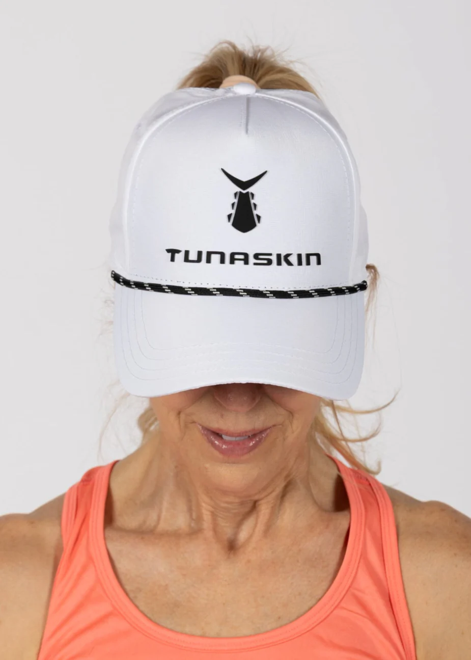 Women's Structured Ponytail Hat | White - Image 3