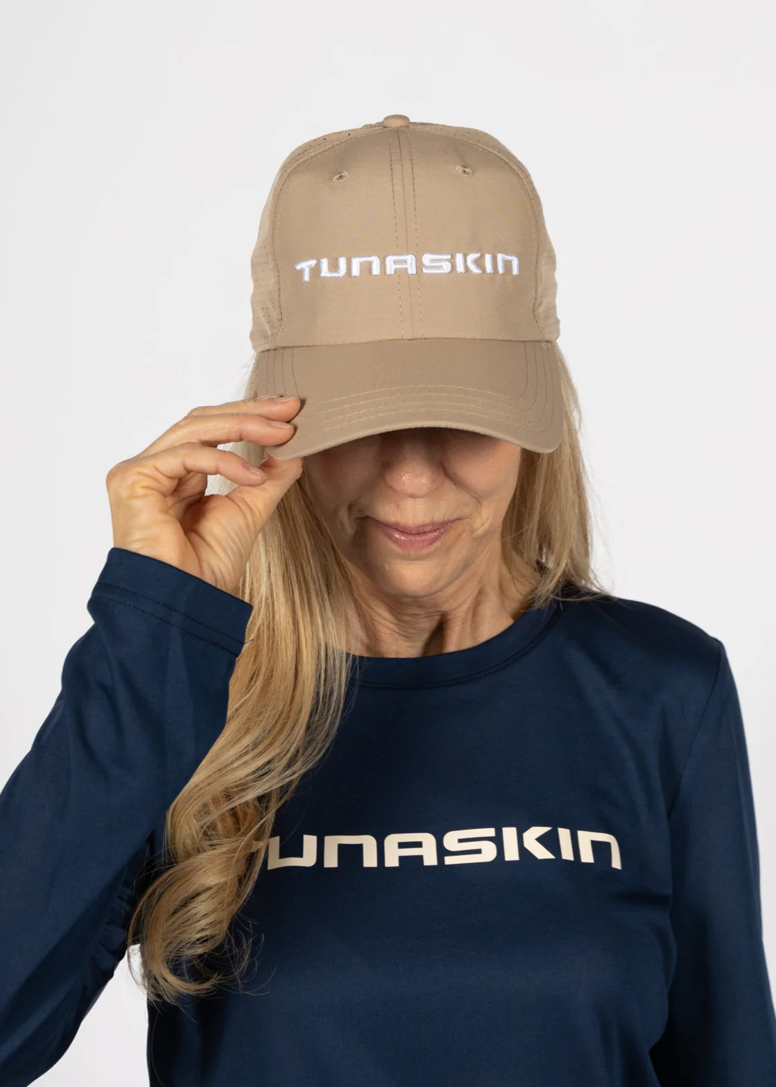 Women's Unstructured Ponytail Hat | Tan - Image 4