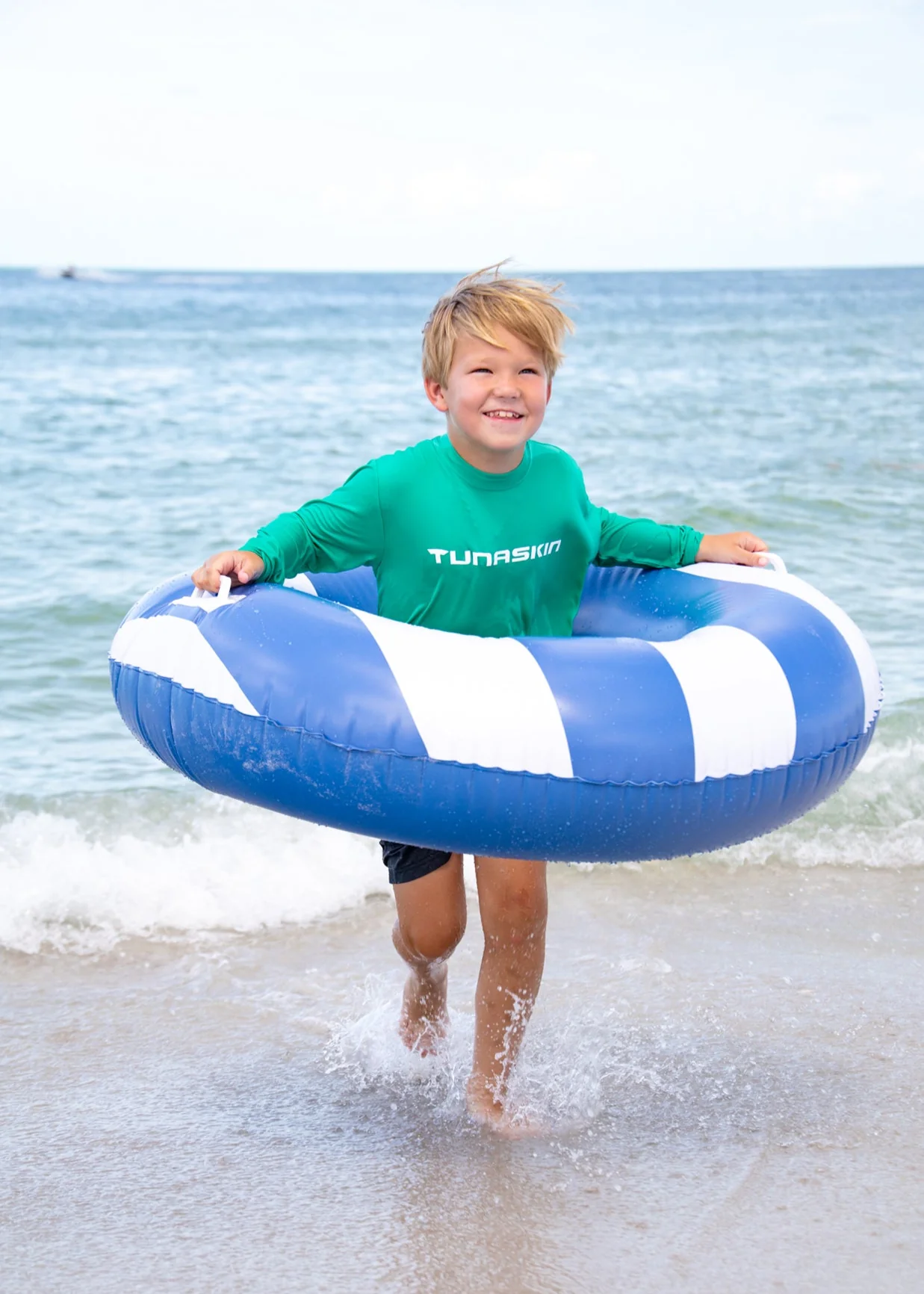 Youth Echo Performance Long Sleeve | Green Flash - Image 4